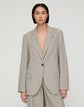 Pinstripe Tropical Stretch Wool Neapolitan Jacket