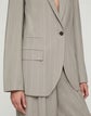 Pinstripe Tropical Stretch Wool Neapolitan Jacket