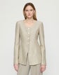 Sequin Speckled Tweed Fitted Jacket