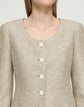 Sequin Speckled Tweed Fitted Jacket