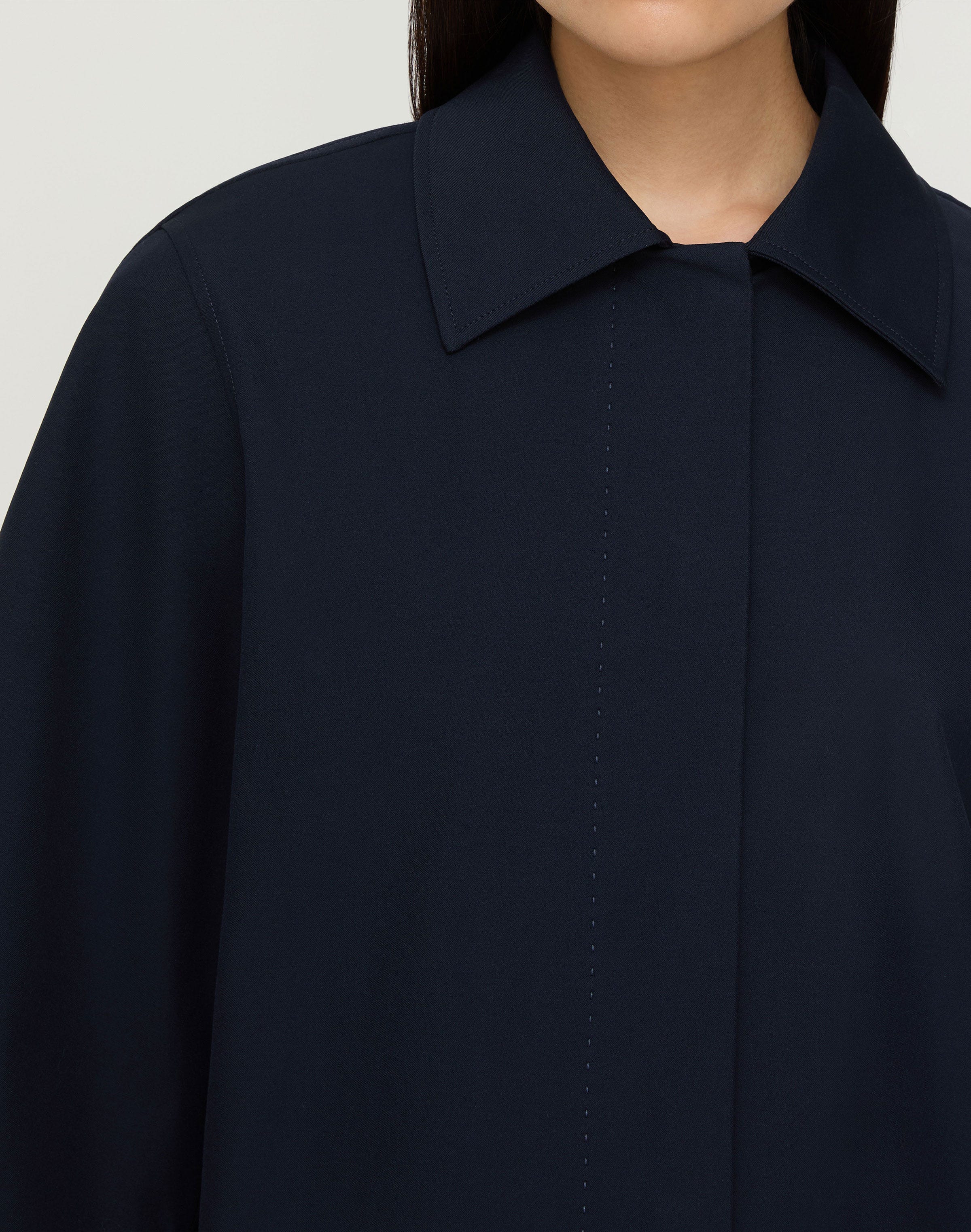 Techno Stretch Twill Cropped Jacket