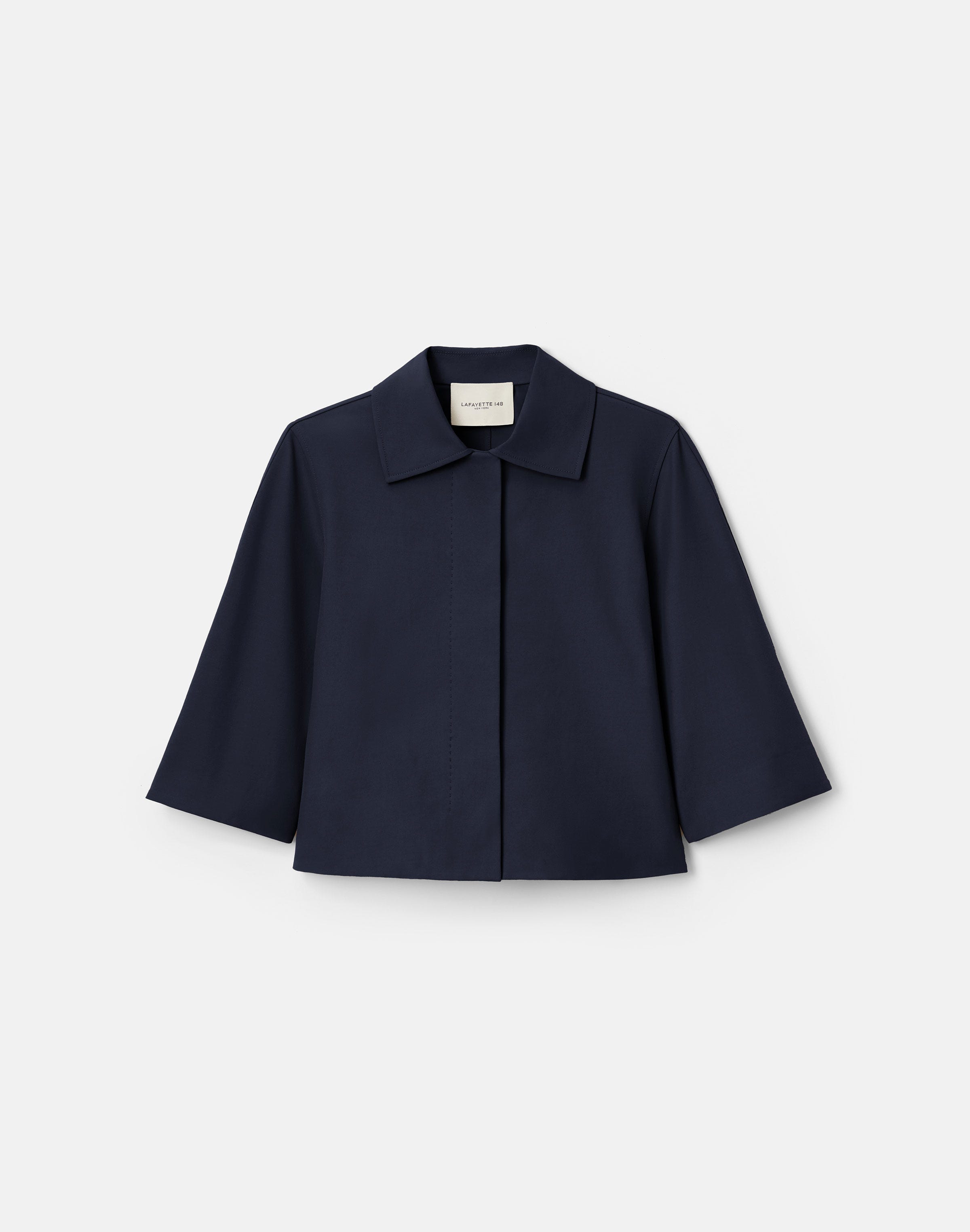 Techno Stretch Twill Cropped Jacket