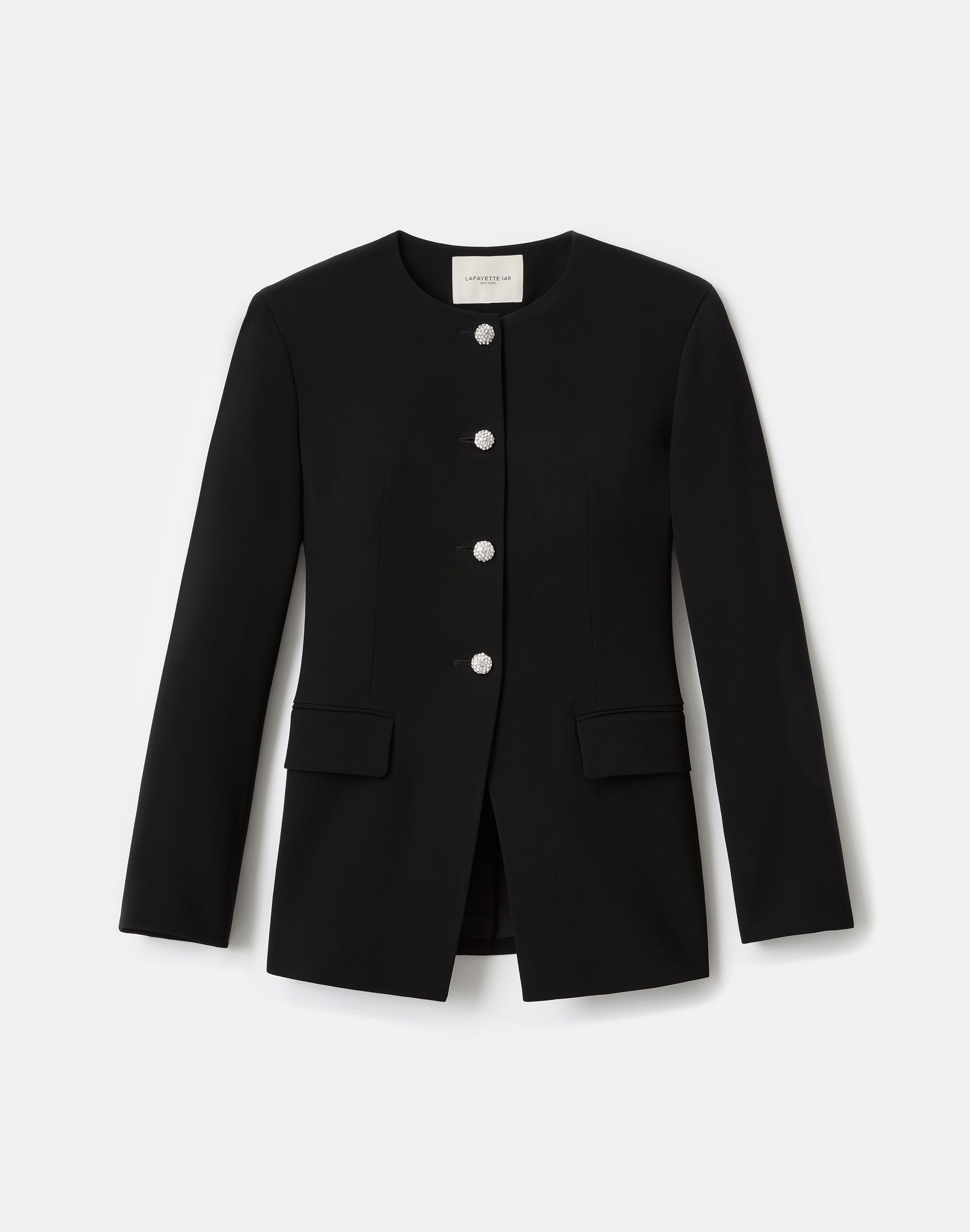 Responsible Finesse Crepe Cluster Button Jacket