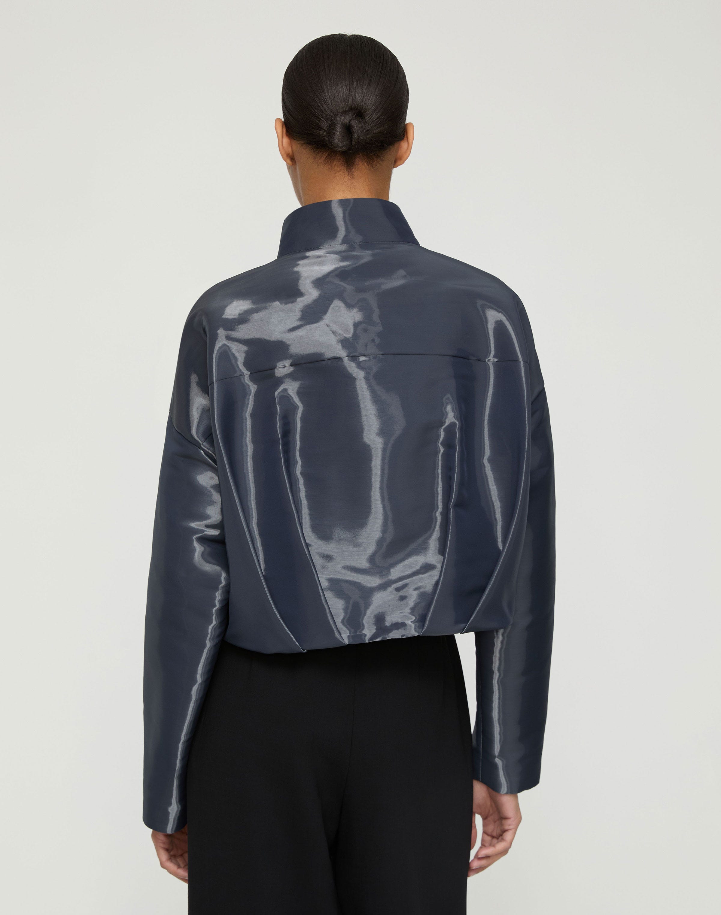 Liquid Twill Pleated Waist Jacket