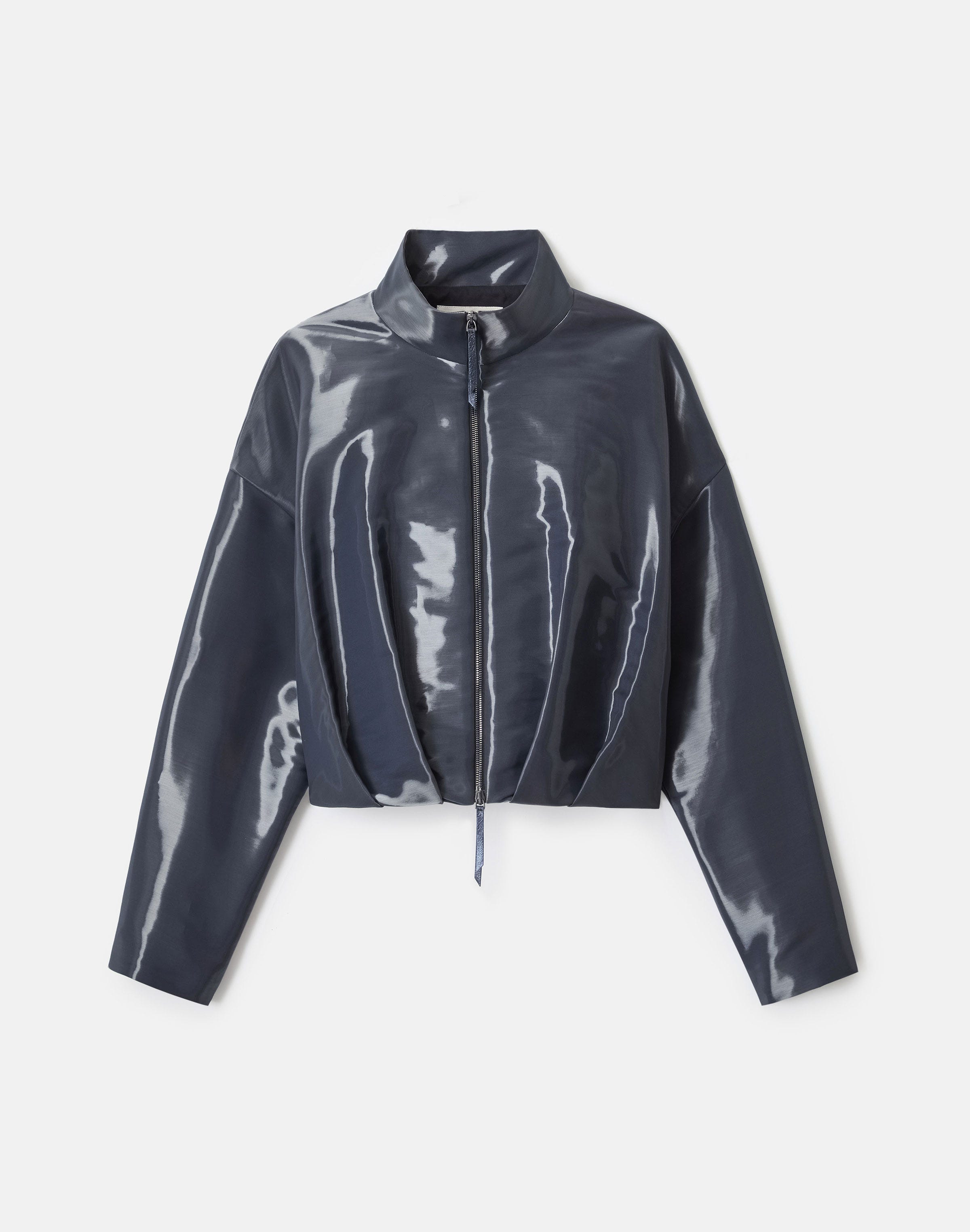 Liquid Twill Pleated Waist Jacket
