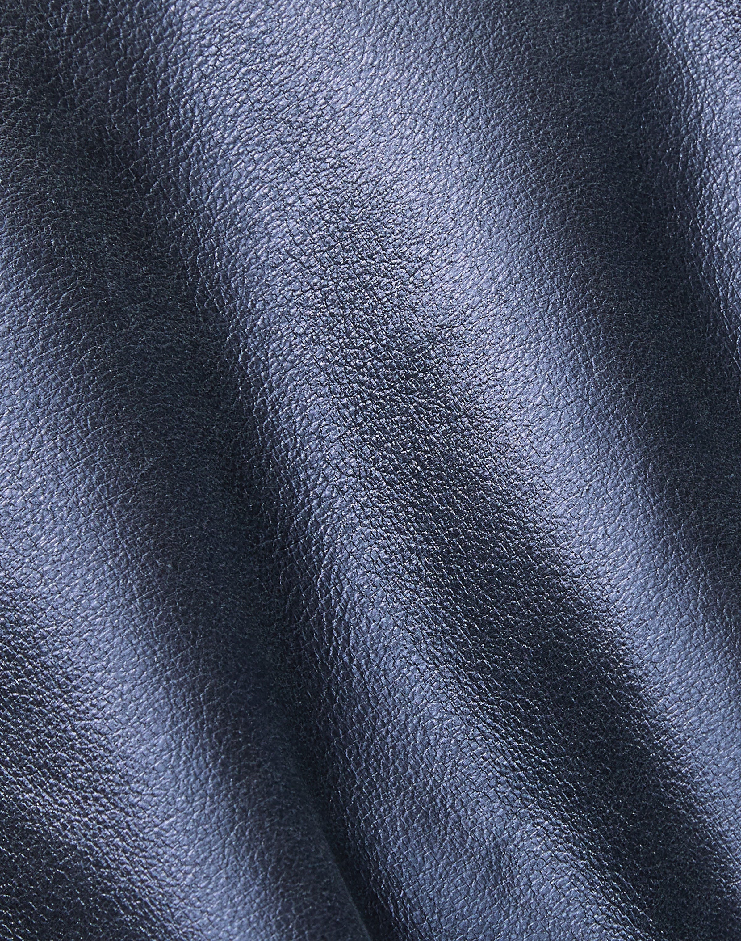 Metallic Stardust Suede Pleated Waist Jacket