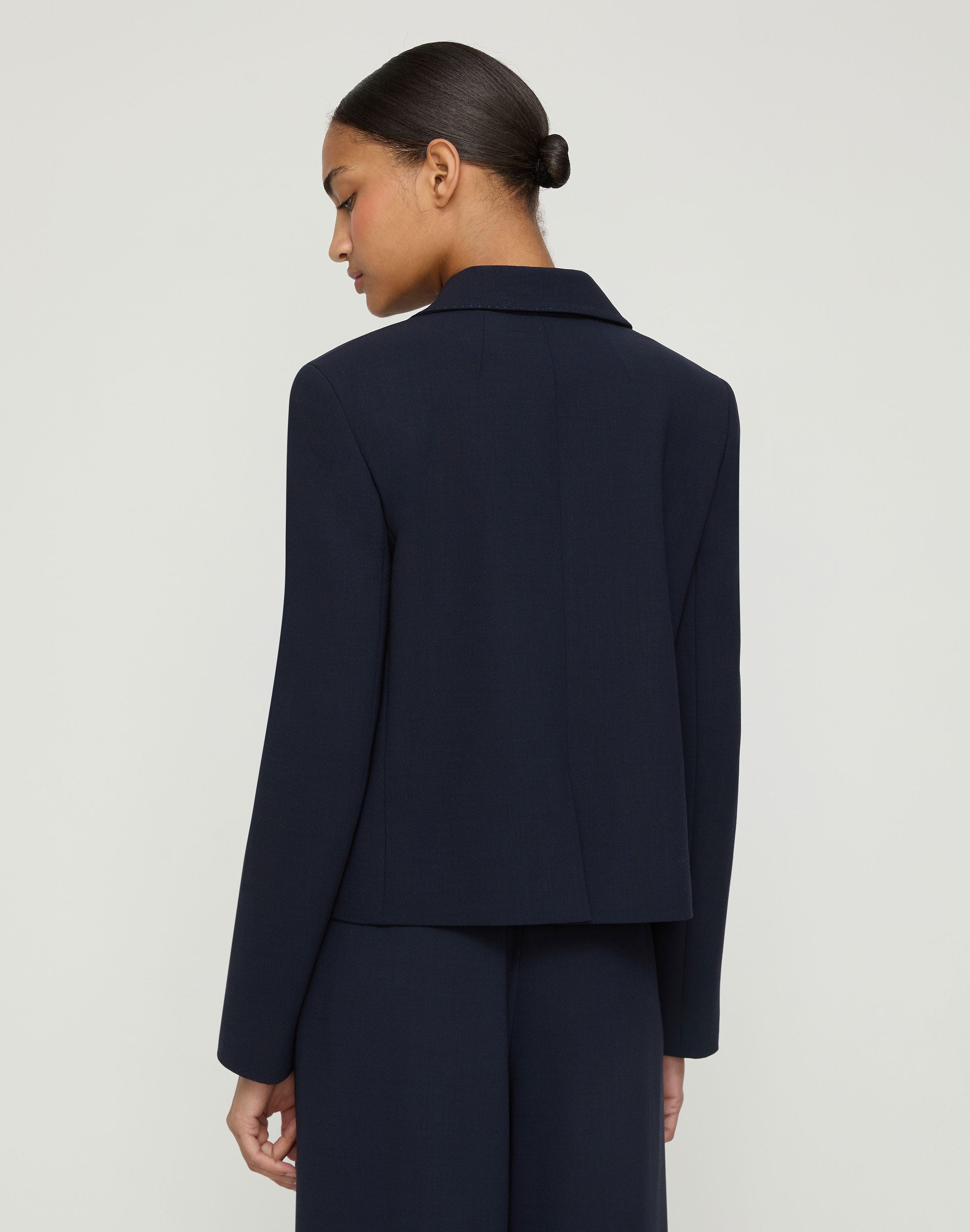 Plus-Size Responsible Wool Double Face Patch Pocket Jacket