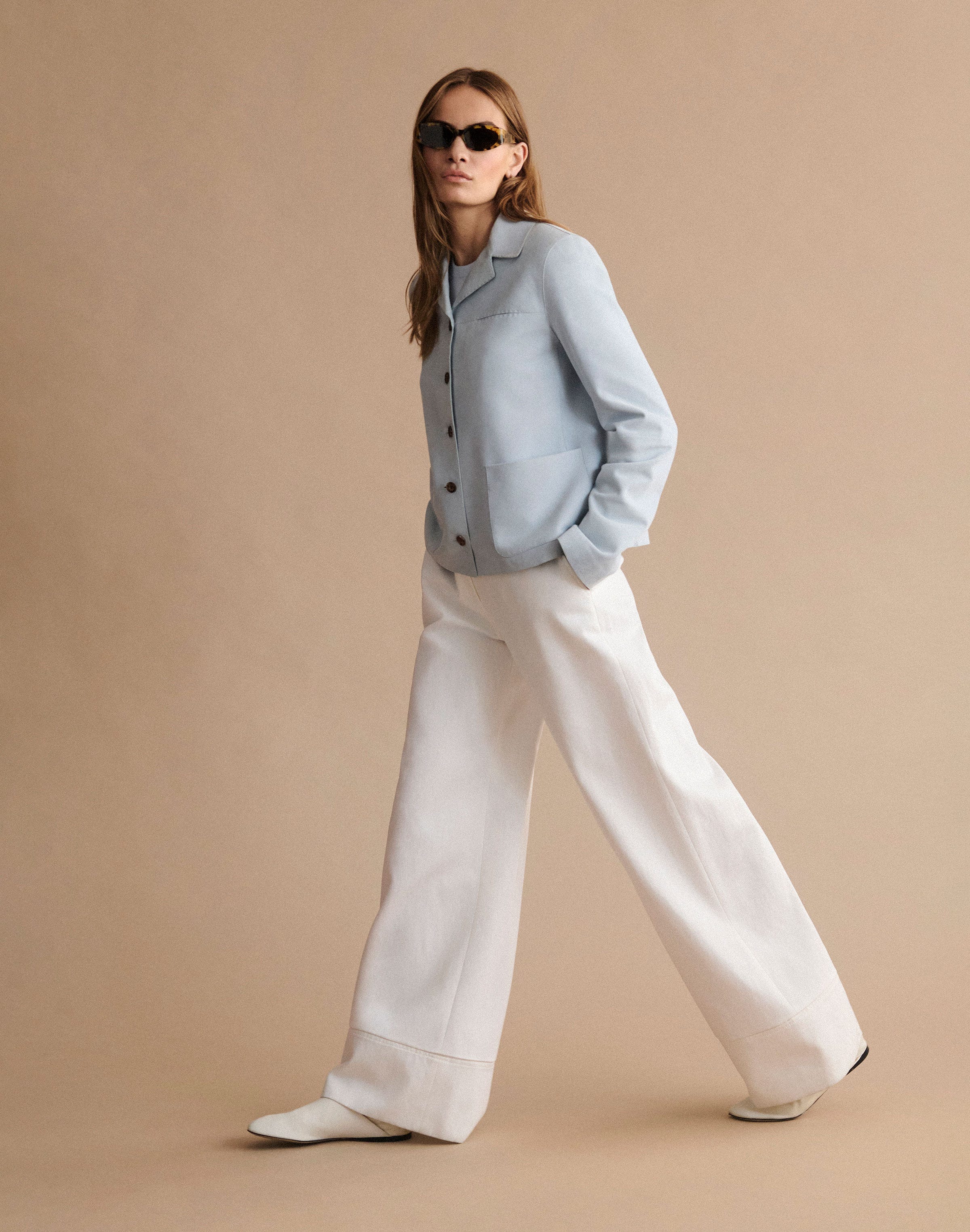 Petite Suede Patch Pocket Shirt Jacket