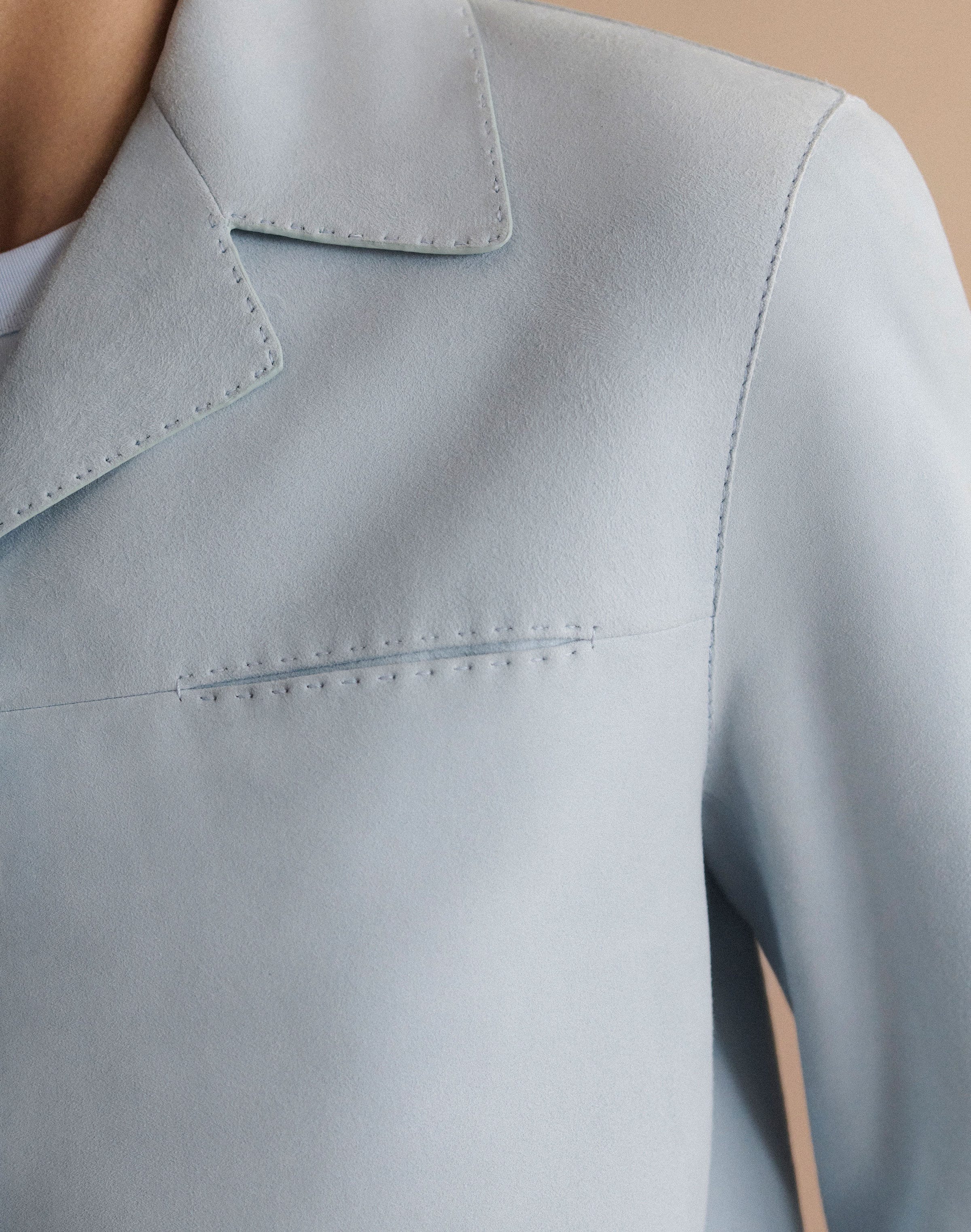 Petite Suede Patch Pocket Shirt Jacket