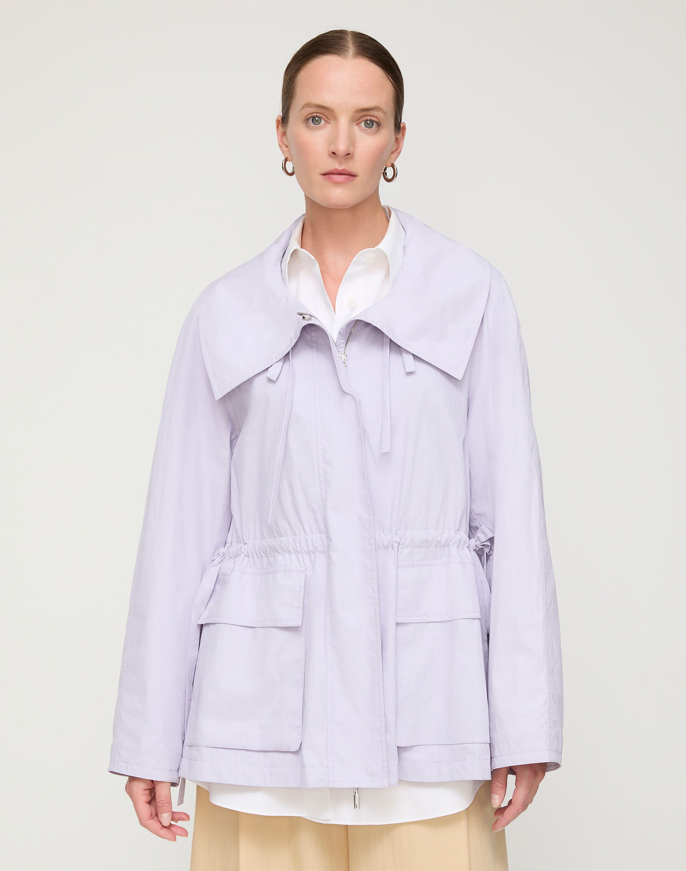 Petite Travel Cotton Oversized Jacket