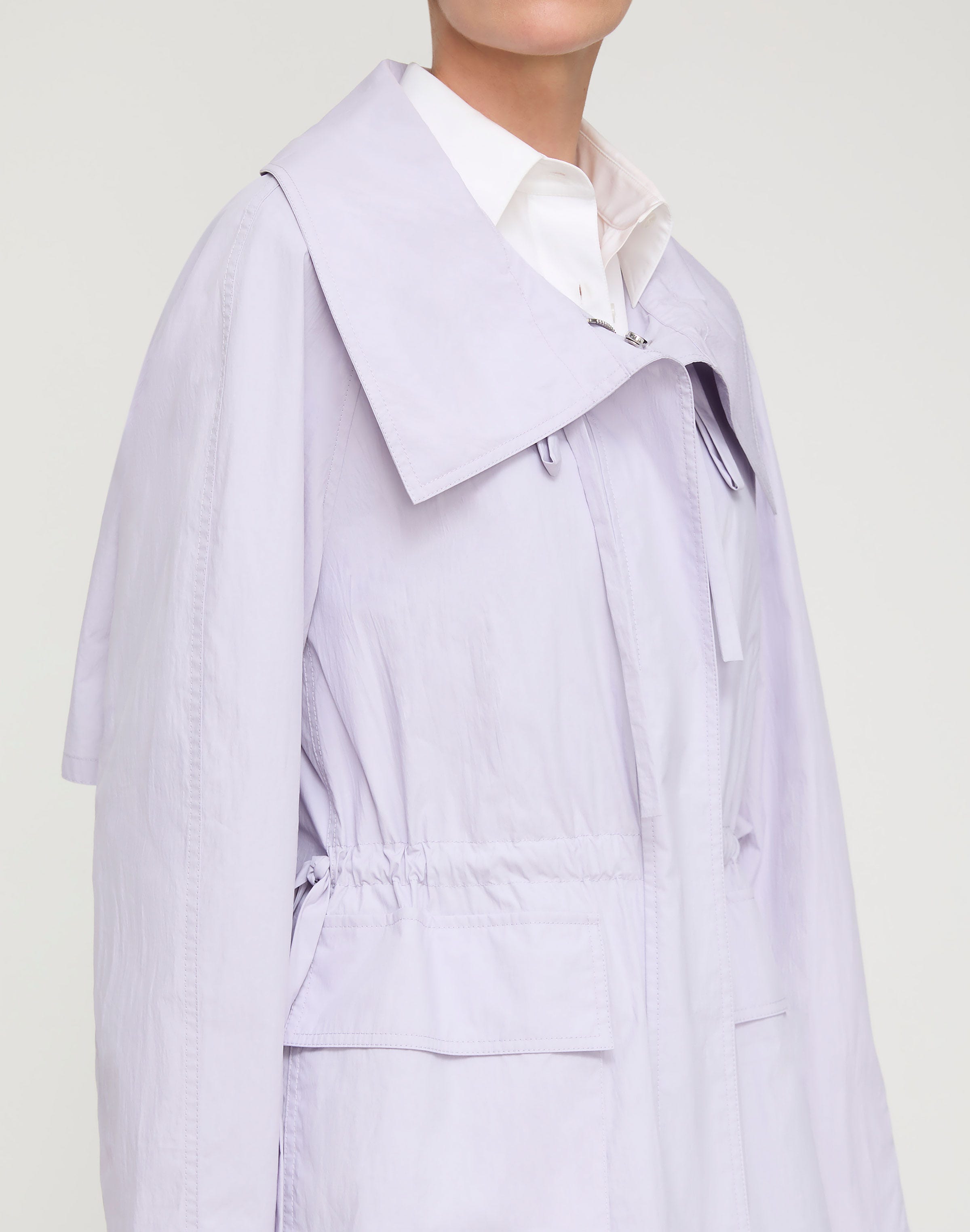 Petite Travel Cotton Oversized Jacket