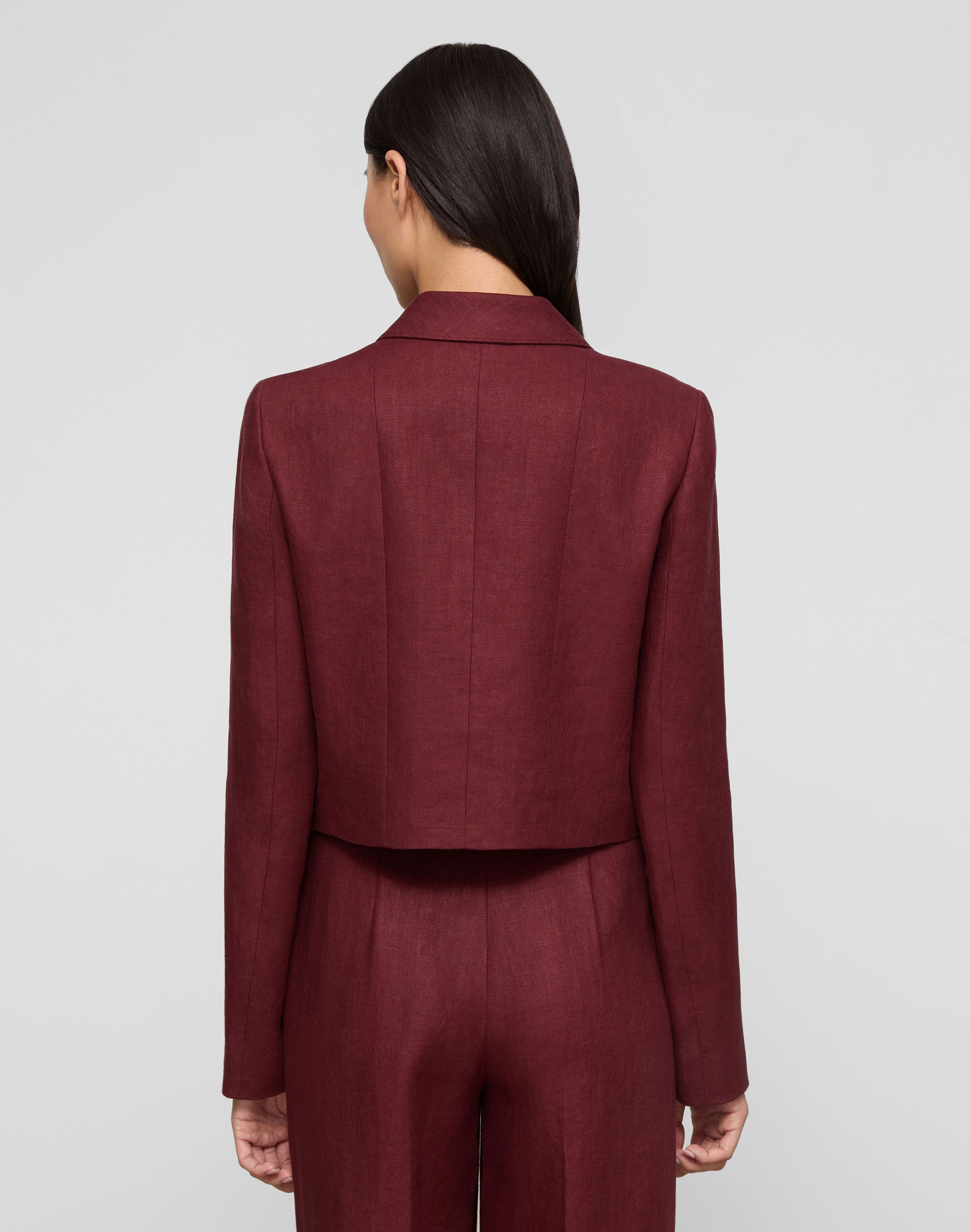 Linen Patch Pocket Short Jacket