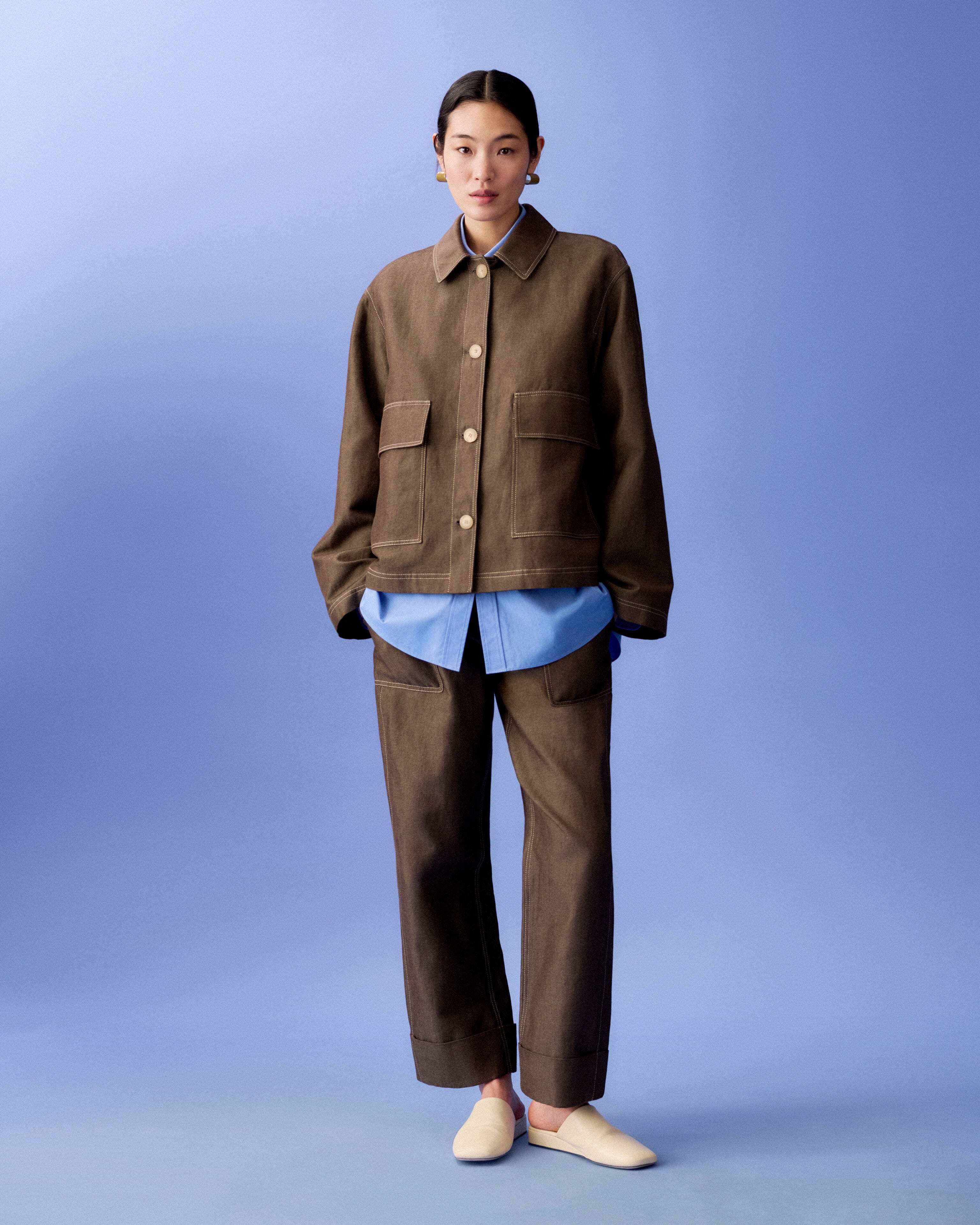 Cotton-Linen Twill Jacket and Highline Pant