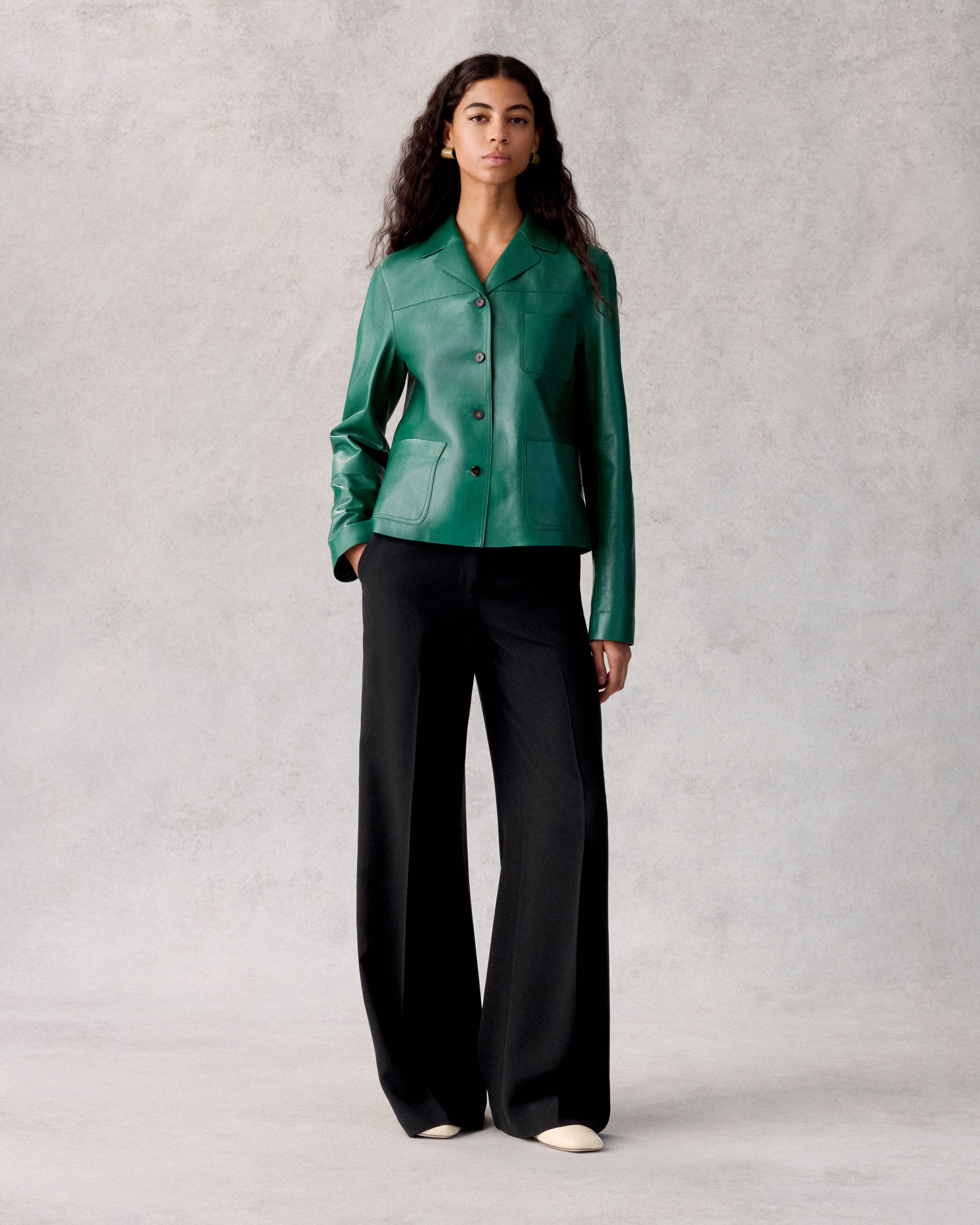 Nappa Leather Three Pocket Jacket and Thames Pant