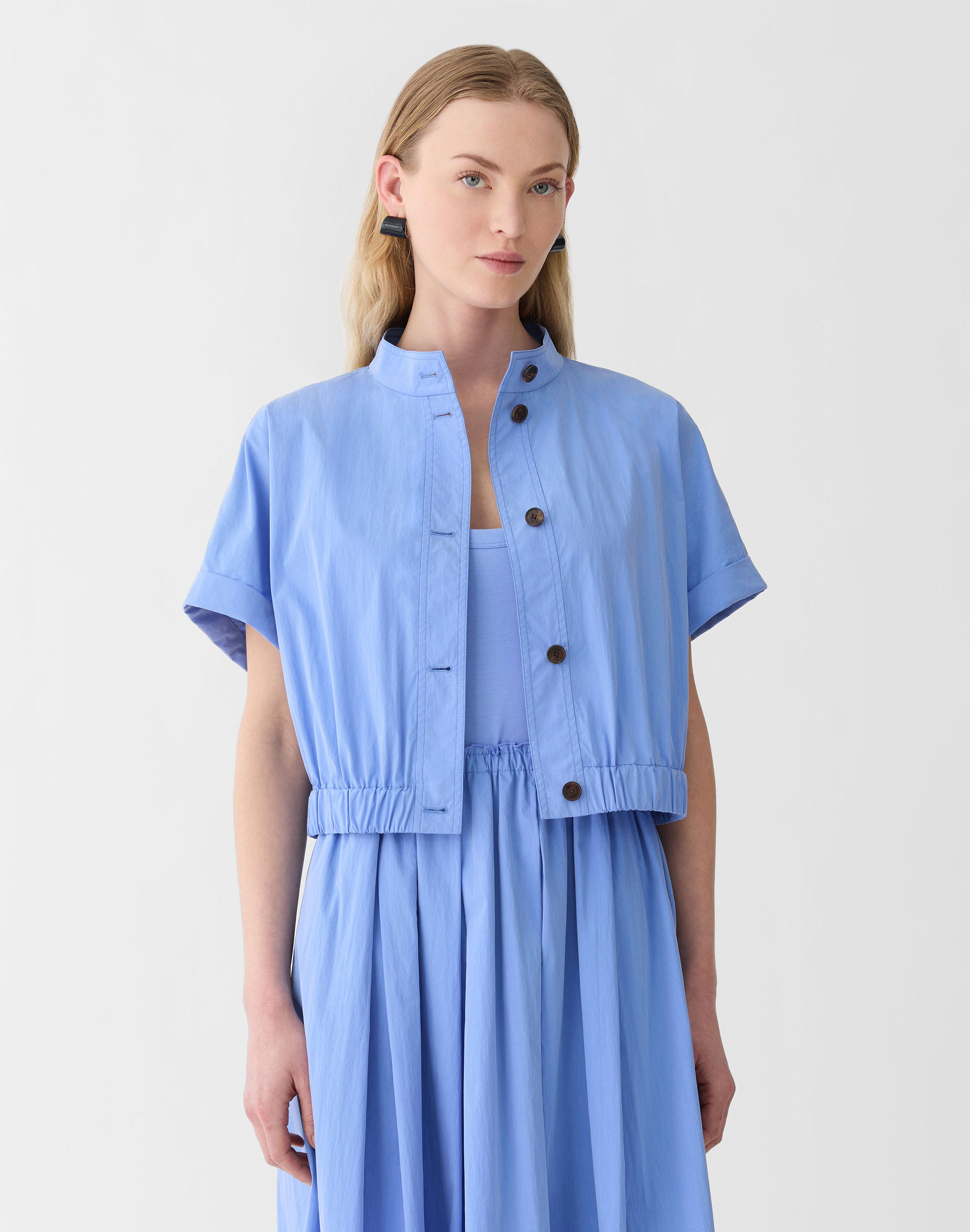 Travel Cotton Cropped Jacket