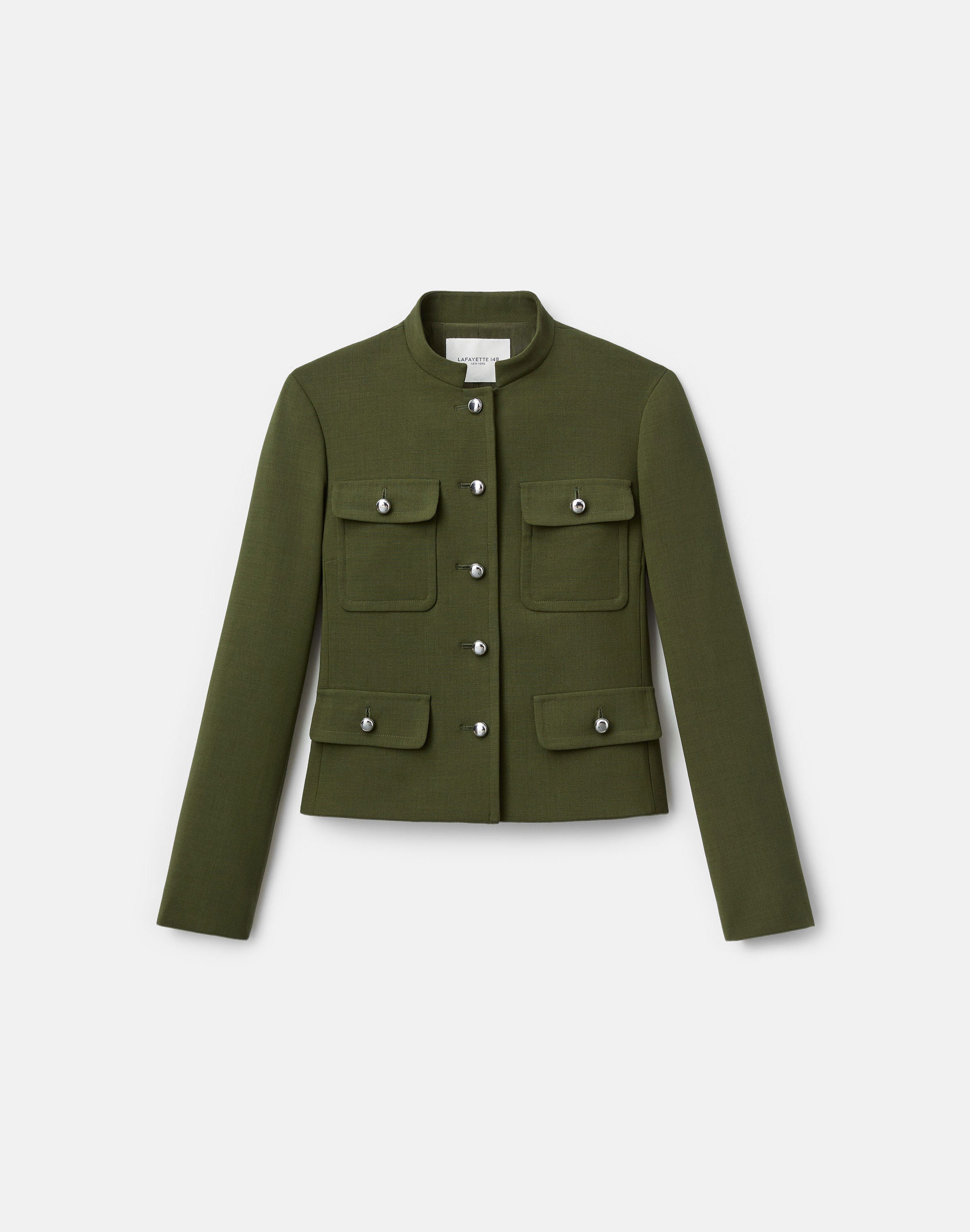 Responsible Wool Double Face Cropped Jacket