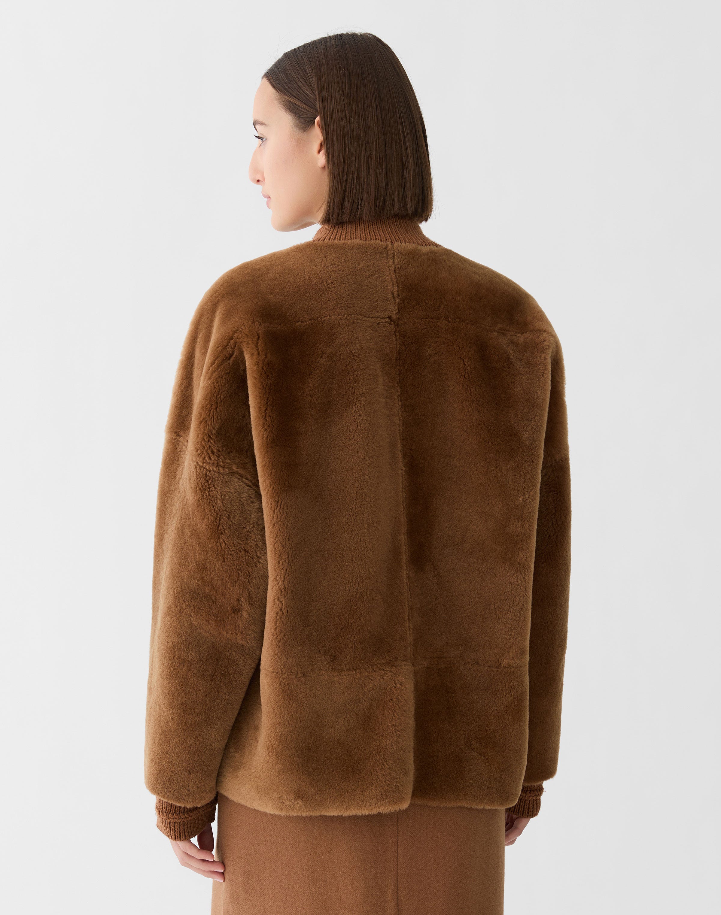 Merino Shearling Reversible Bomber Jacket