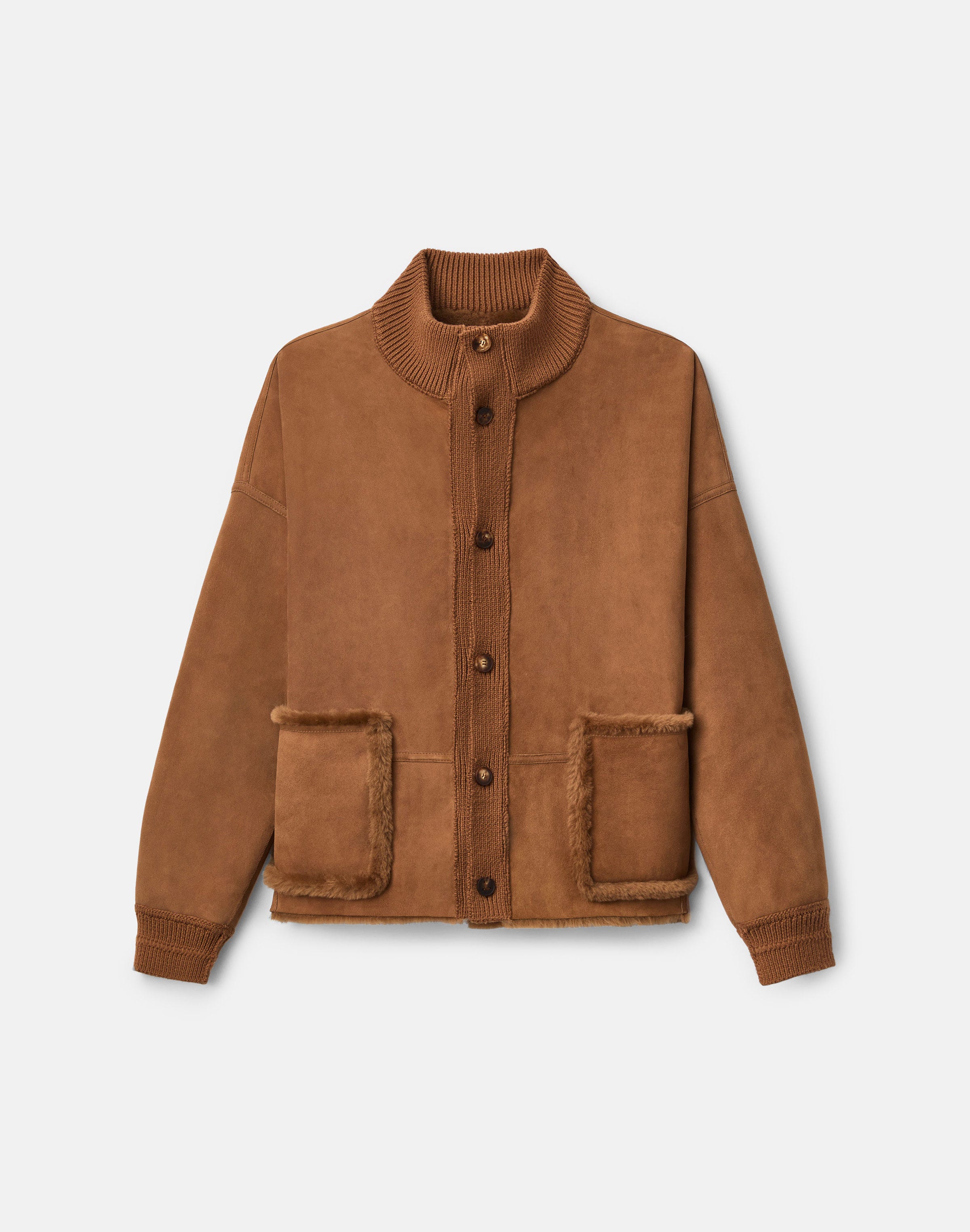 Merino Shearling Reversible Bomber Jacket