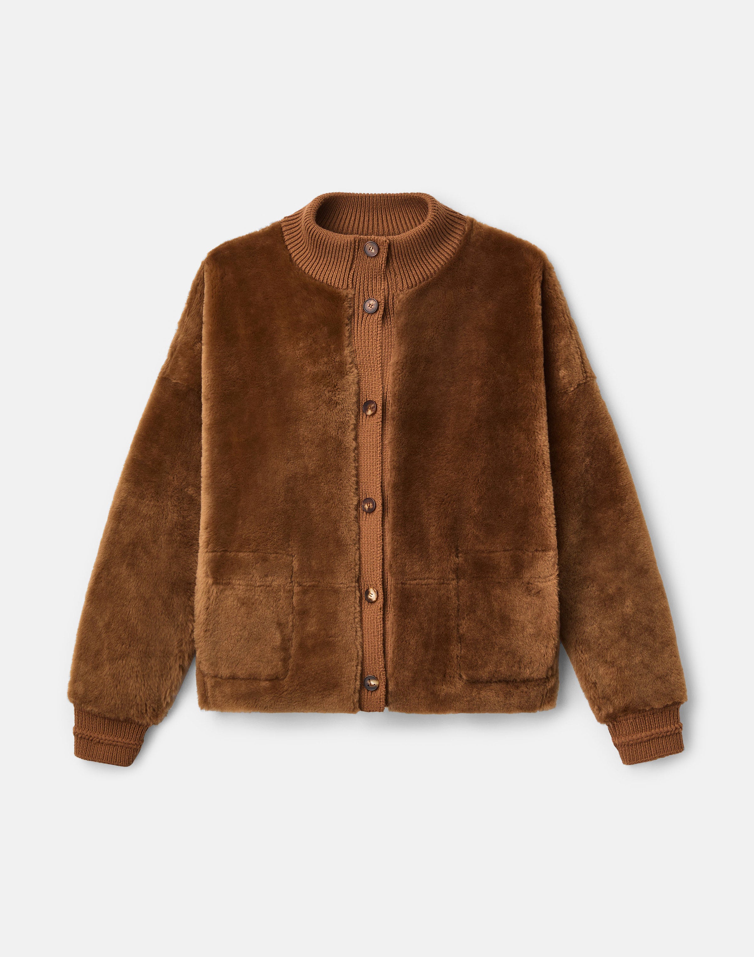 Merino Shearling Reversible Bomber Jacket