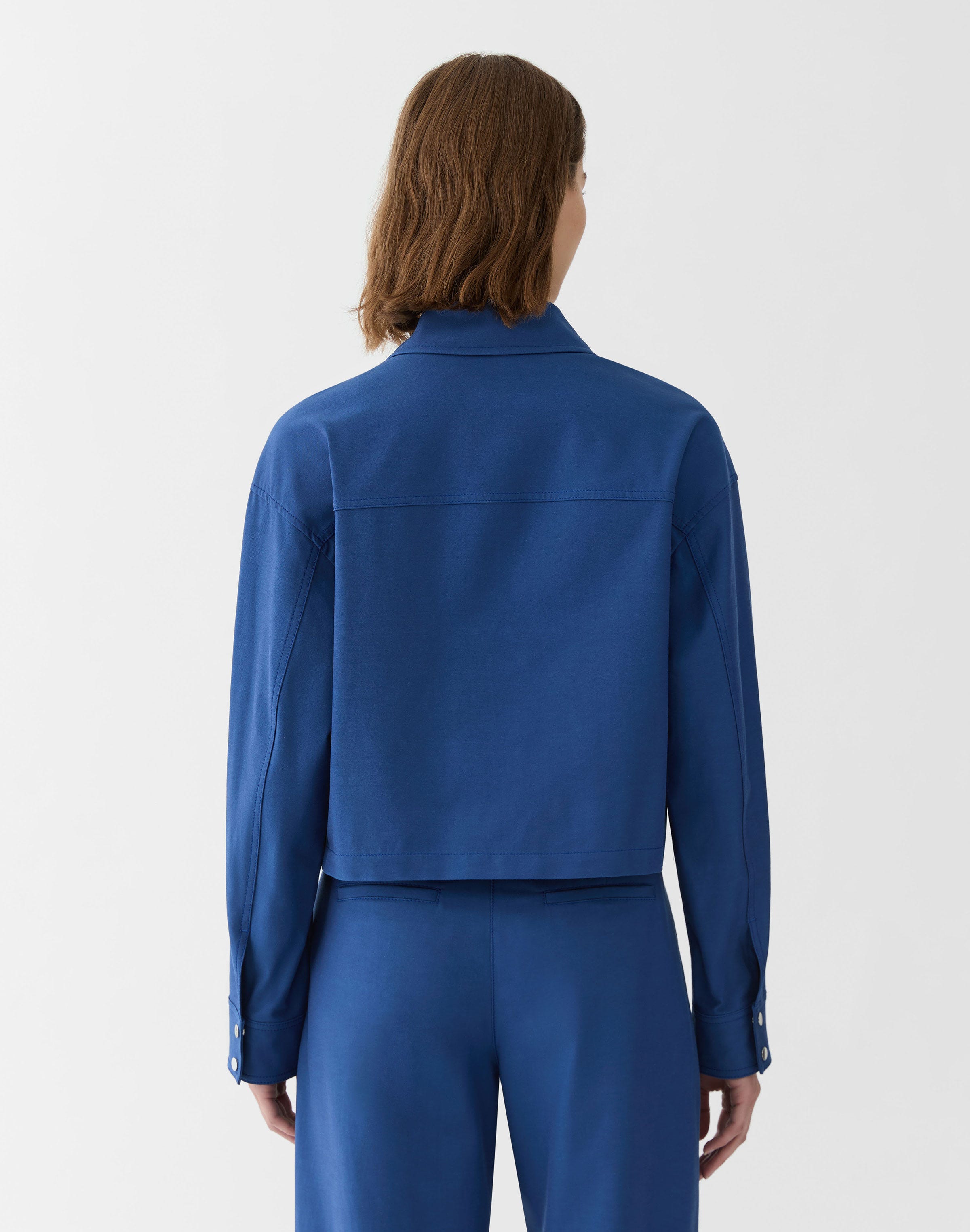 Petite Techno Stretch Twill Short Jacket