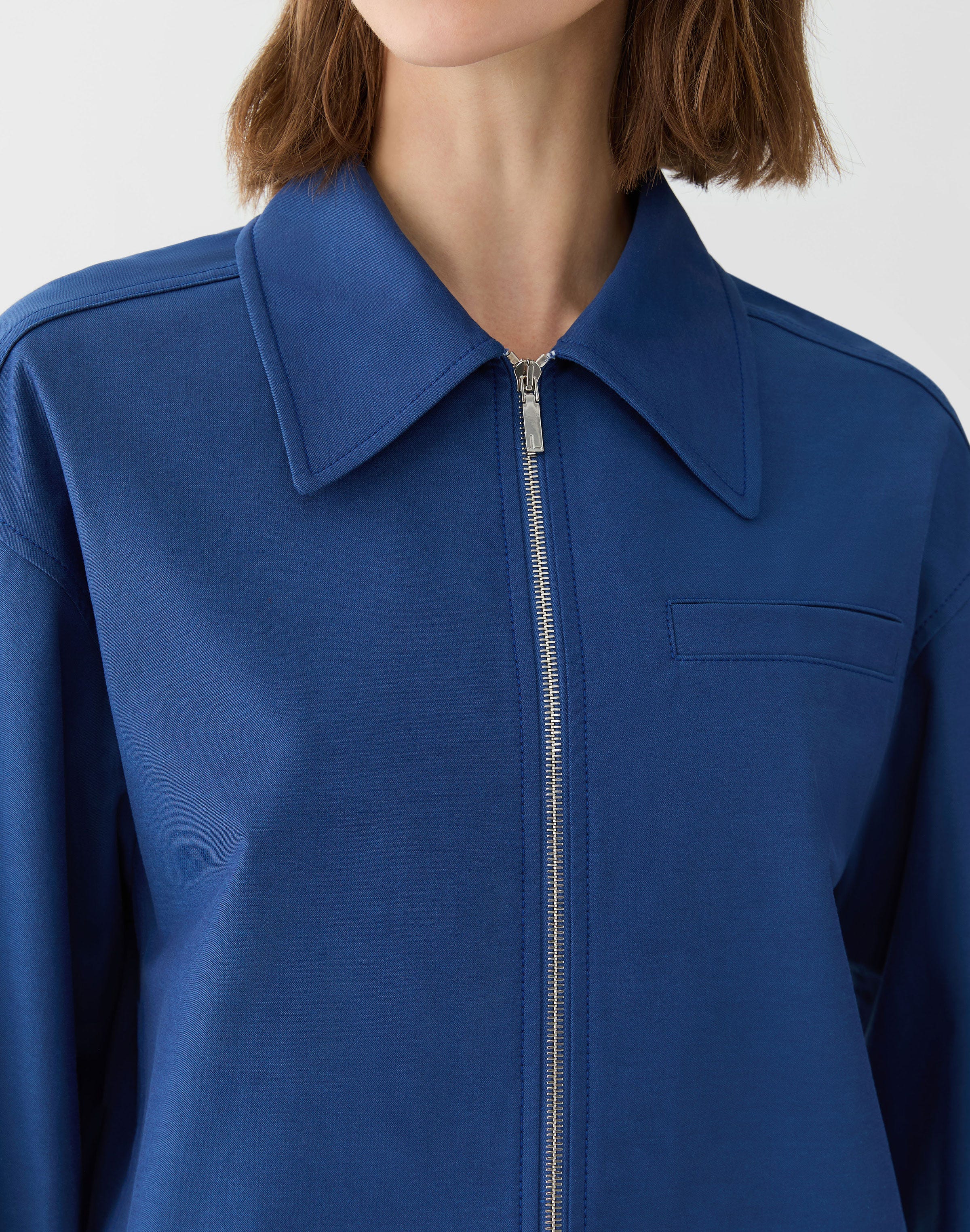 Petite Techno Stretch Twill Short Jacket