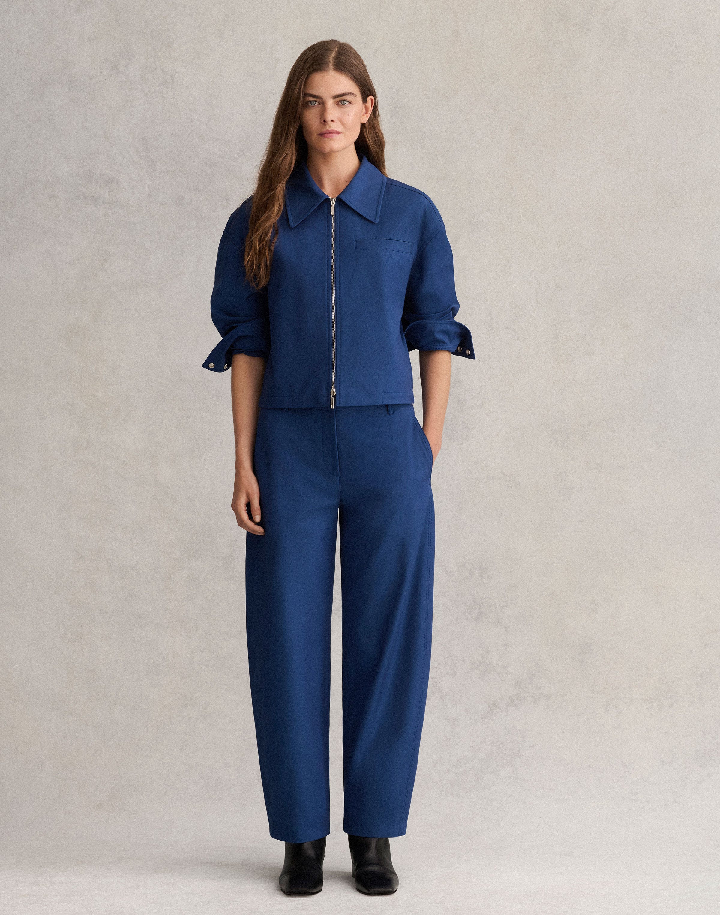 Petite Techno Stretch Twill Short Jacket
