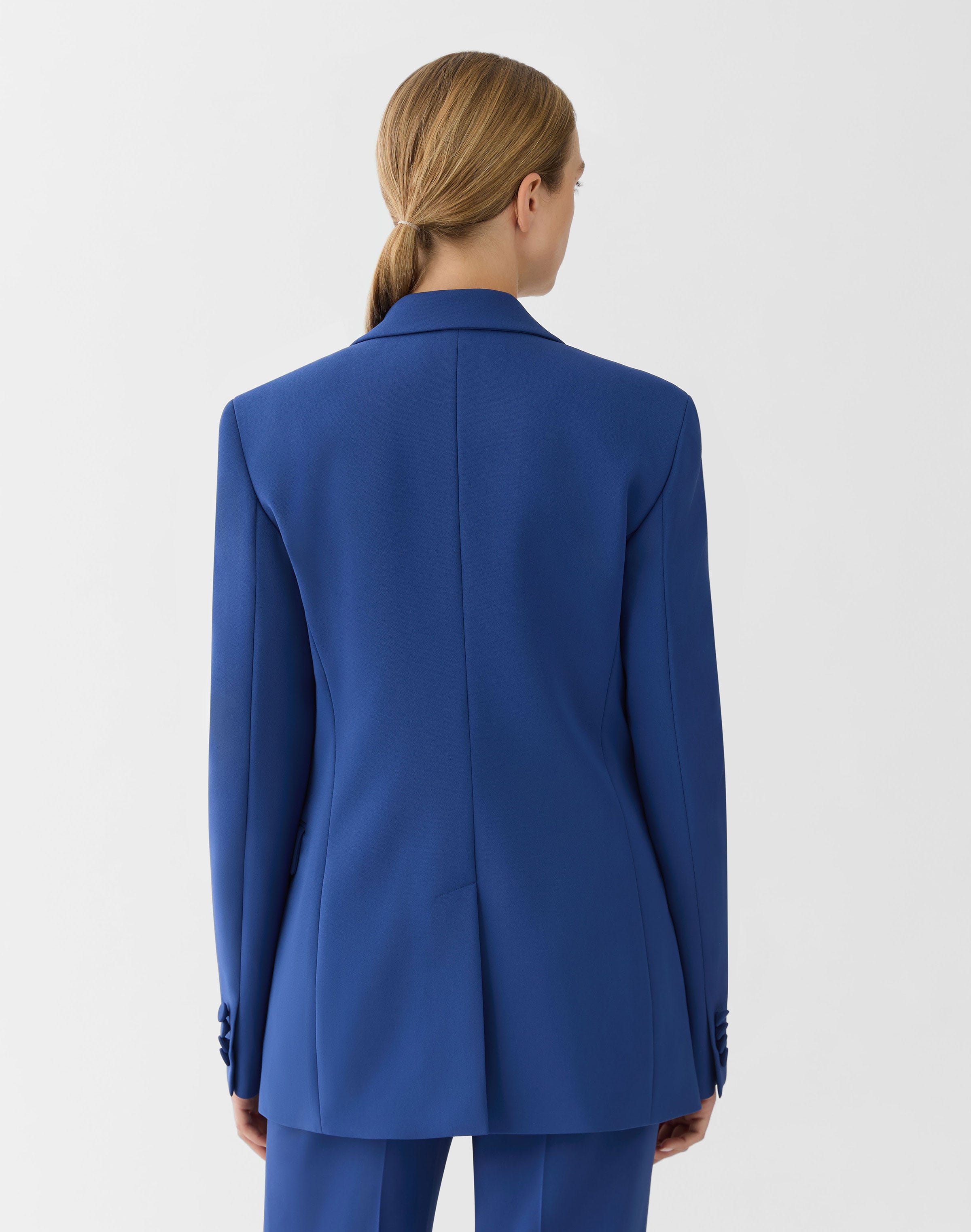 Plus-Size Responsible Finesse Crepe Three Pocket Blazer