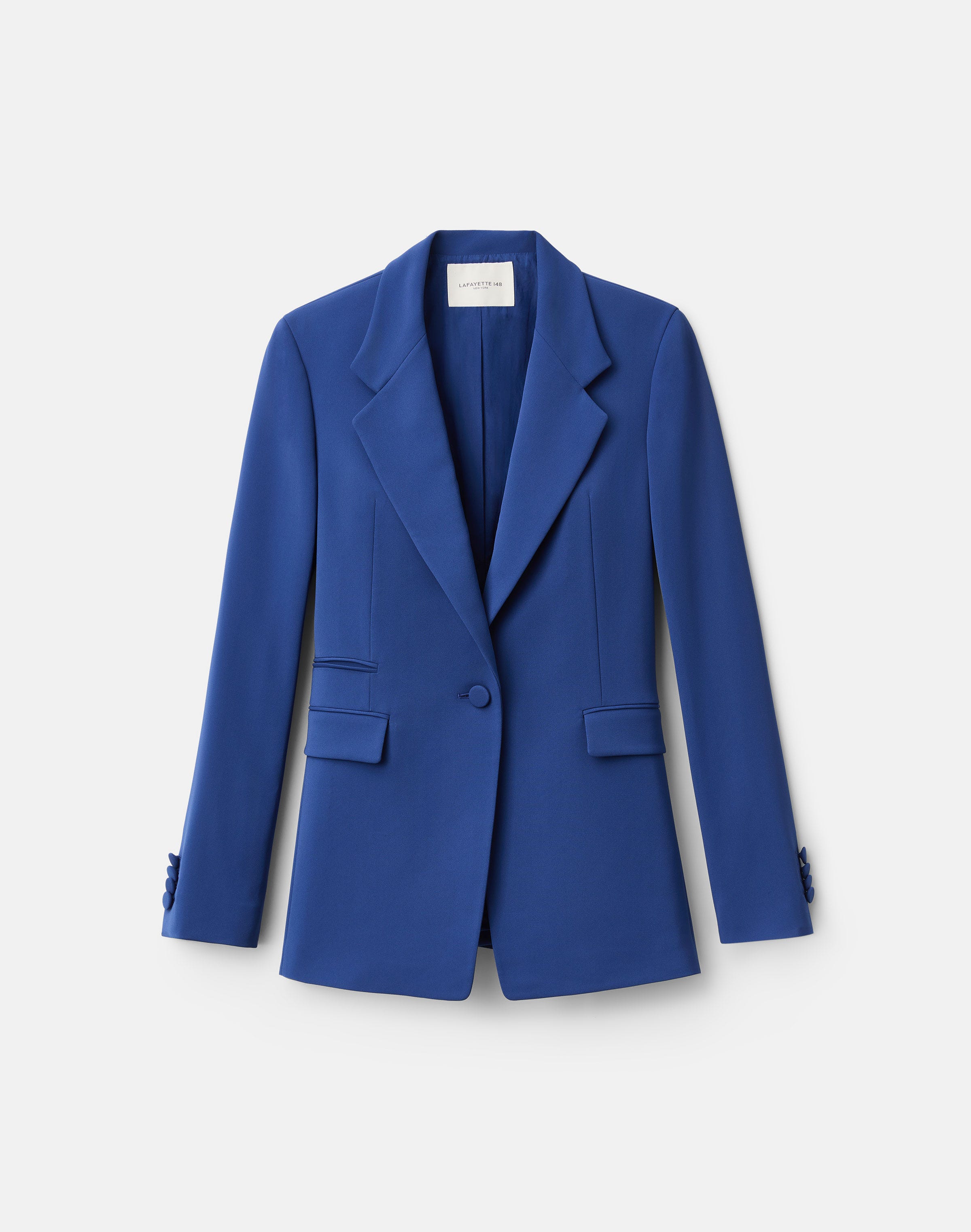 Plus-Size Responsible Finesse Crepe Three Pocket Blazer