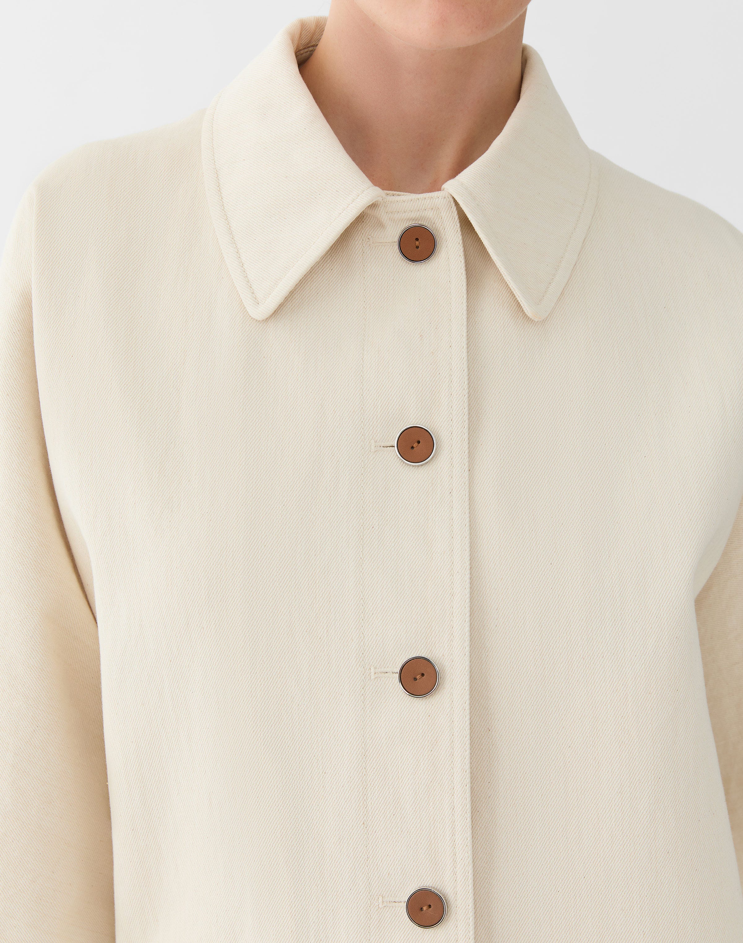 L148 Denim Tab Collar Jacket