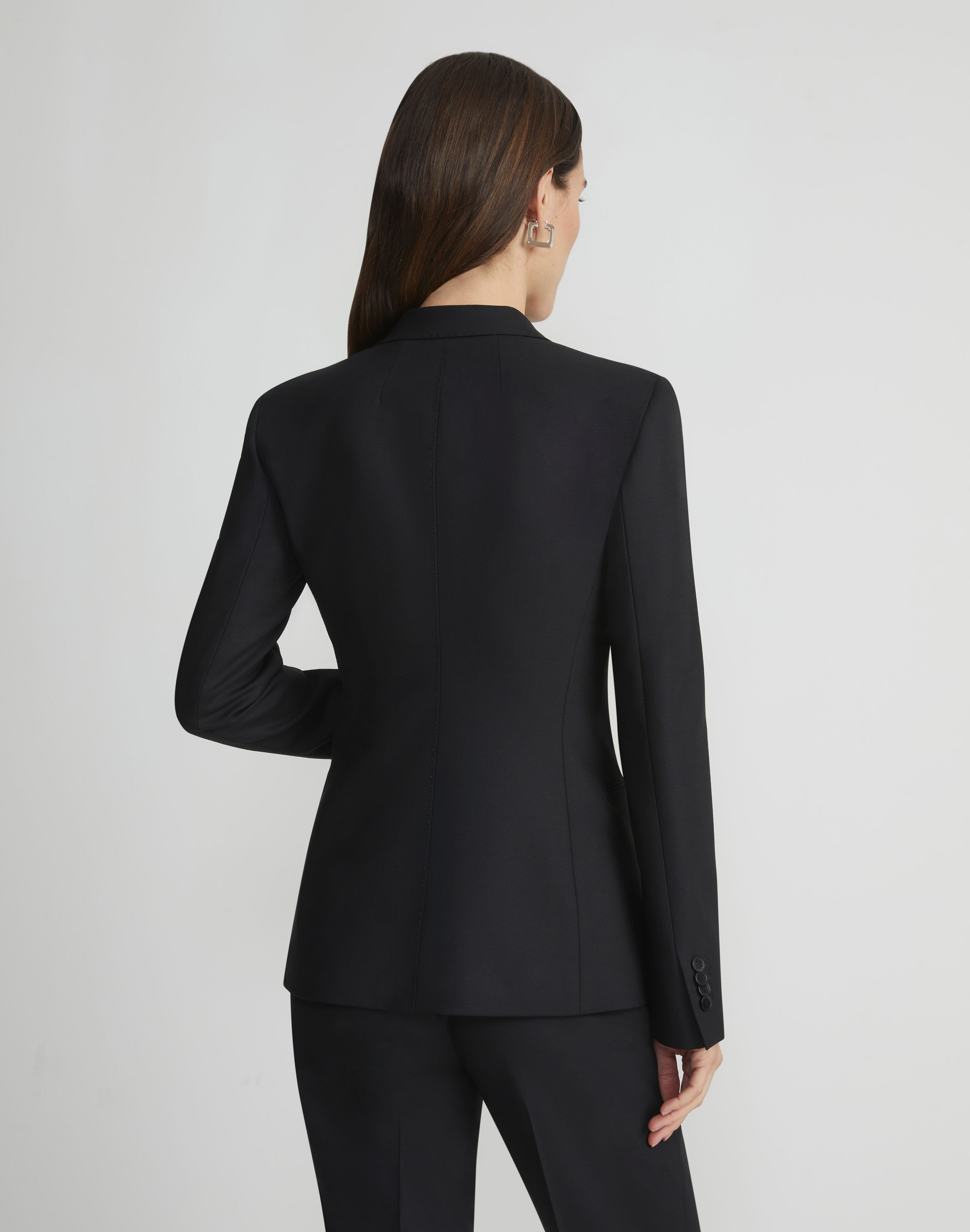 Responsible Stretch Wool Single Button Blazer