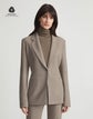 Responsible Wool Stretch Twill Fitted Blazer