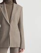 Responsible Wool Stretch Twill Fitted Blazer