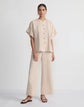 Organic Linen Columbus Cropped Pant