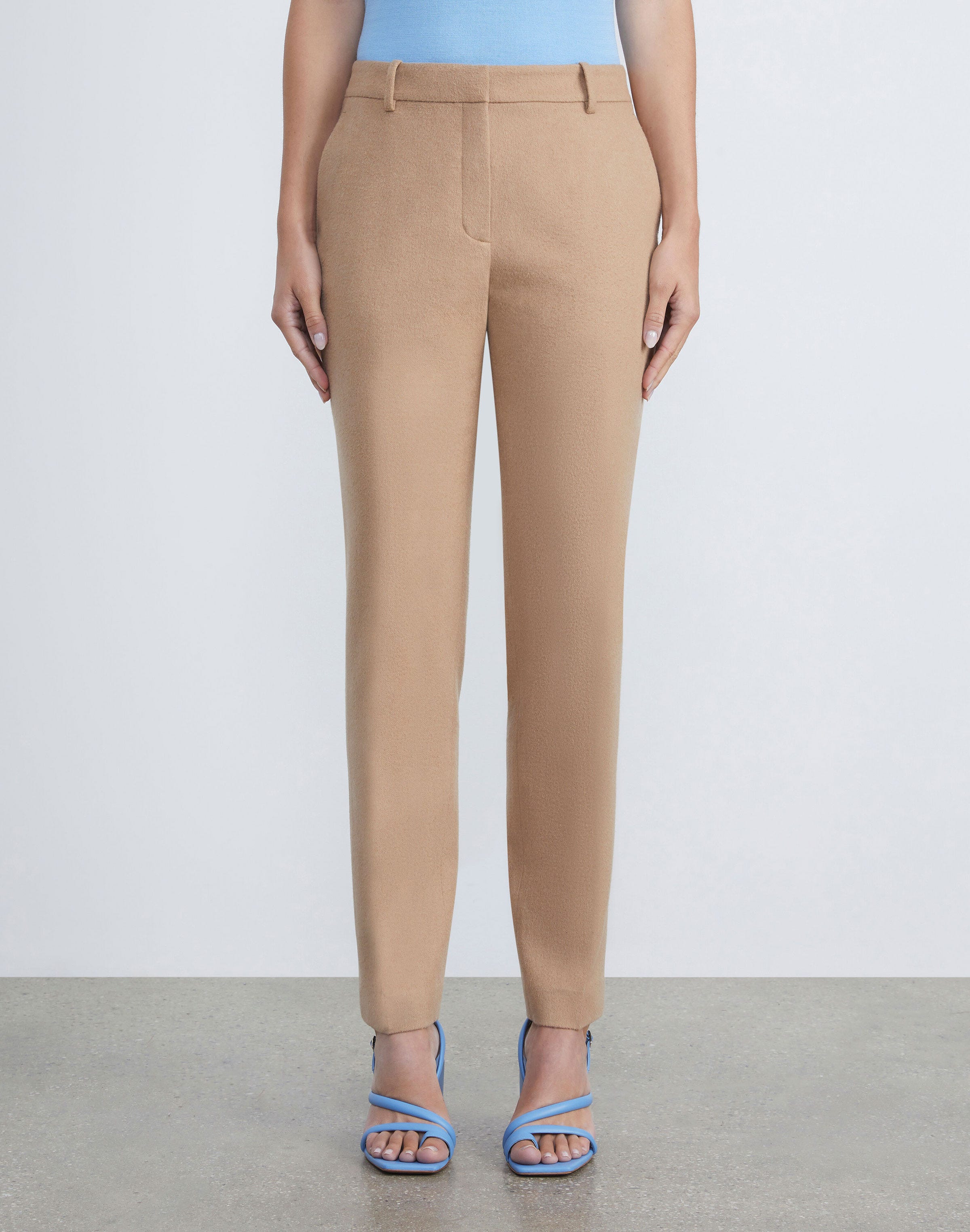 Camel Hair Clinton Ankle Pant