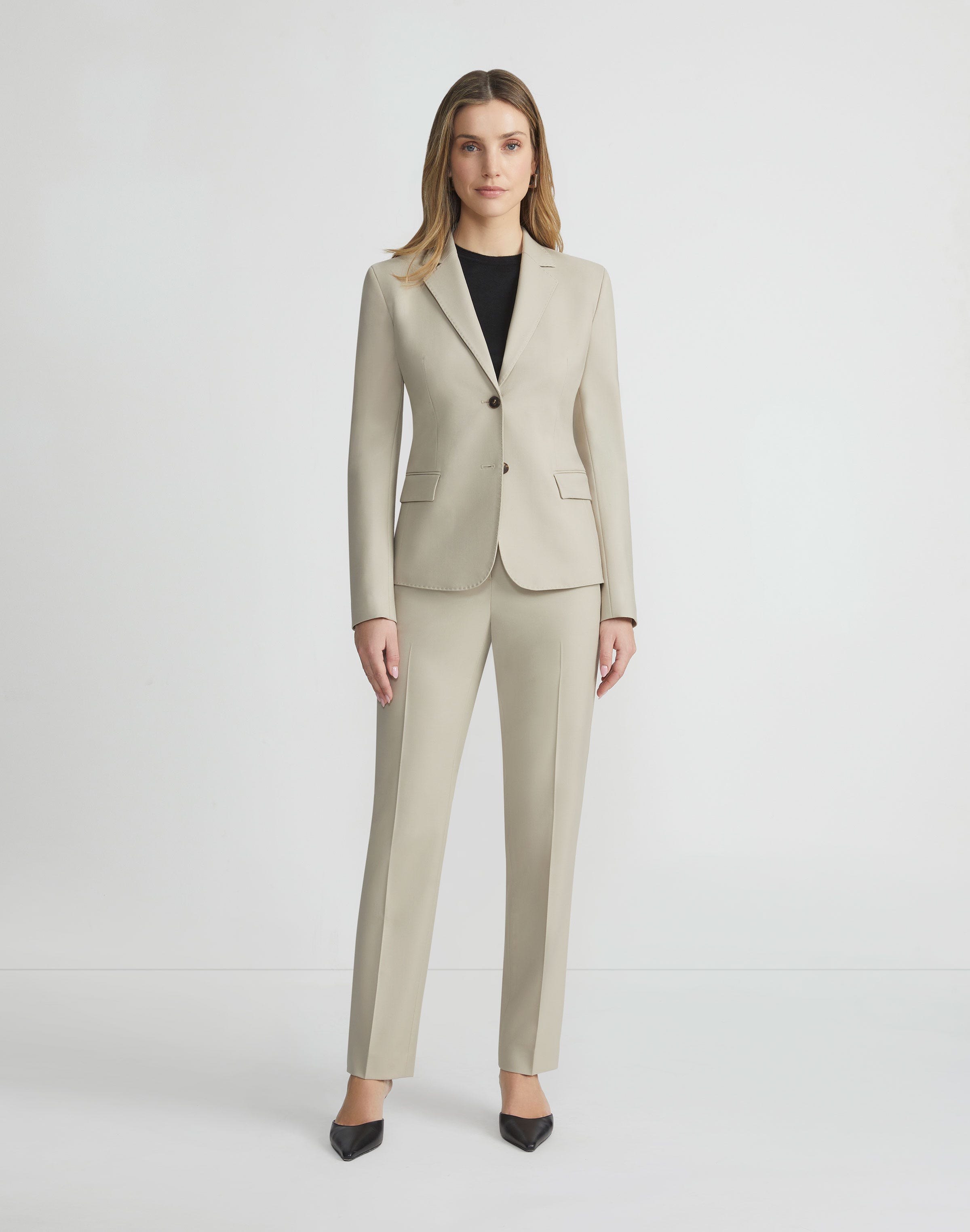 Petite Responsible Stretch Wool Clinton Ankle Pant