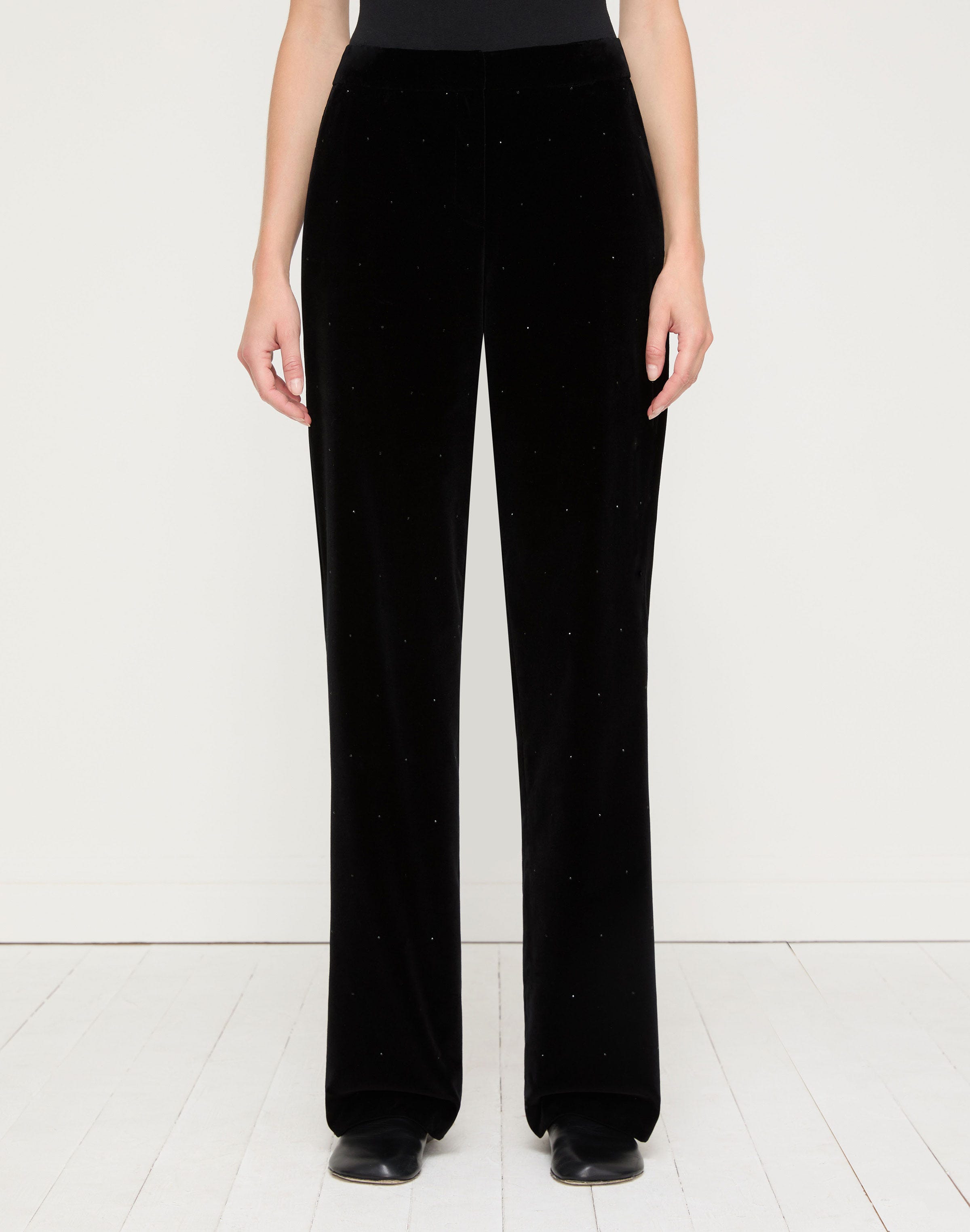Velvet Crystal Embellished Gates Pant