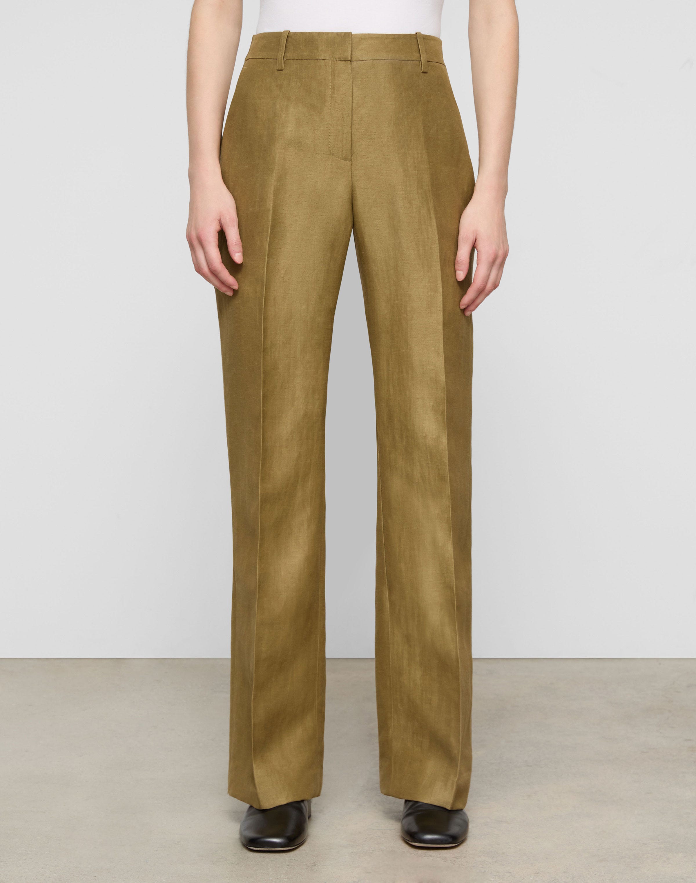 Linen-Viscose Gates Pant