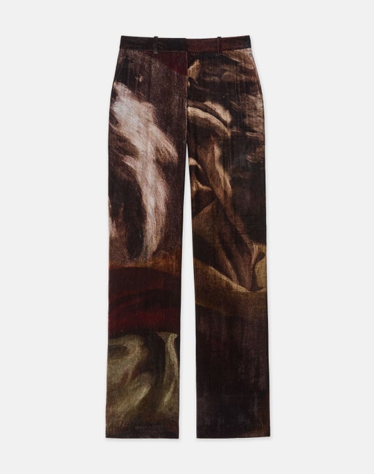 L148 X Save Venice Print Velvet Gates Pant