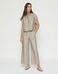 Nappa Leather Ladder Stitch Riverside Pant