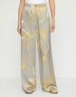 Pastel Smudge Print Silk Satin Riverside Pant