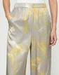 Pastel Smudge Print Silk Satin Riverside Pant