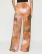 Pastel Print Silk Satin Riverside Pant