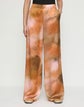 Pastel Print Silk Satin Riverside Pant