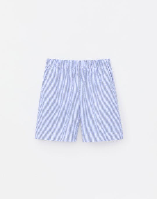 Crinkle Stripe Organic Cotton Riverside Short