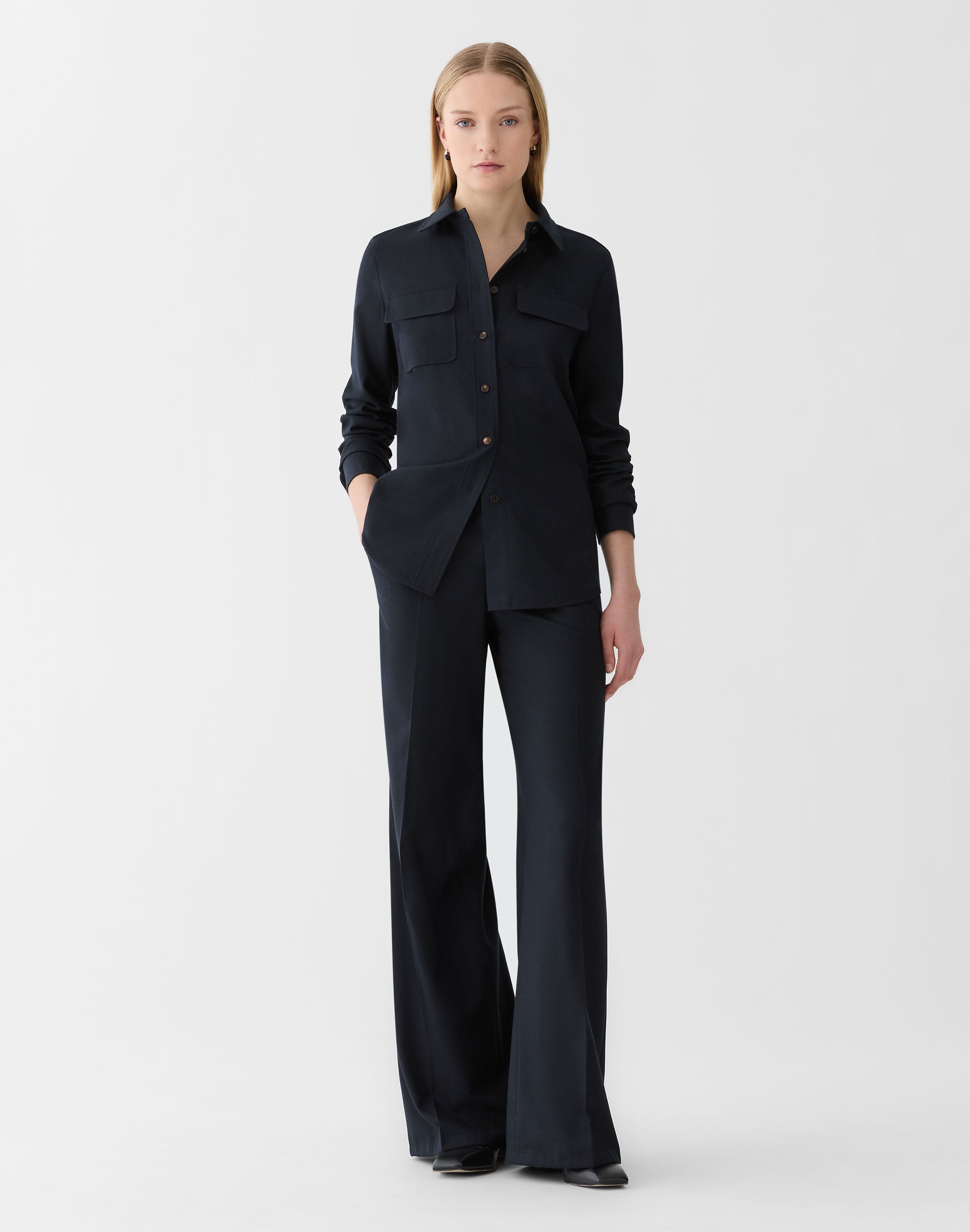 Brushed Responsible Wool Thames Pant