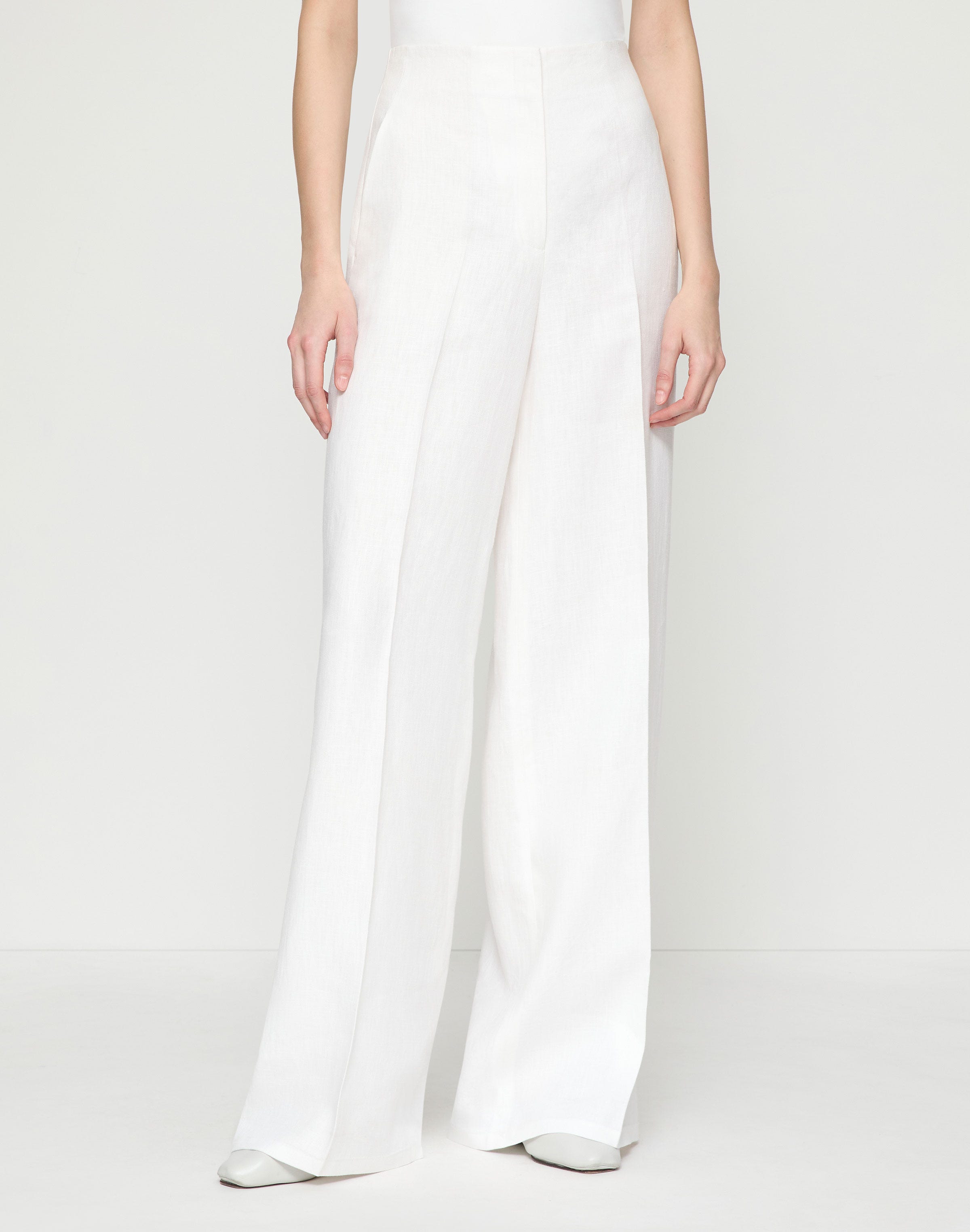 Linen Thames Wide Leg Pant 
