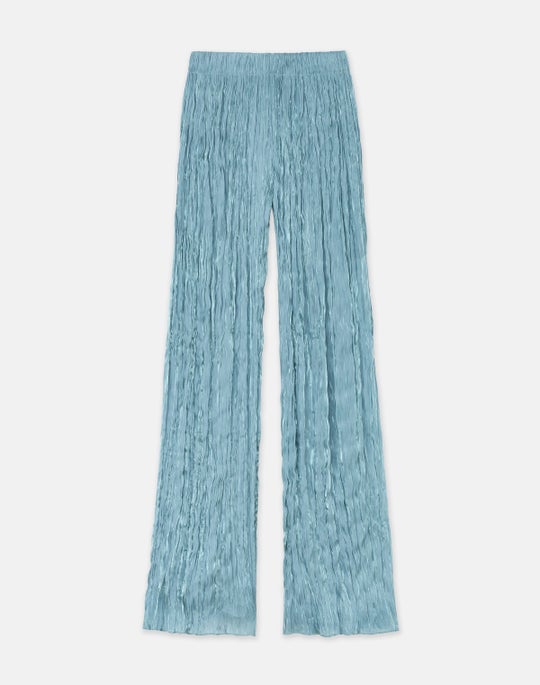 Iridescent Twill Plissé Parkside Pant