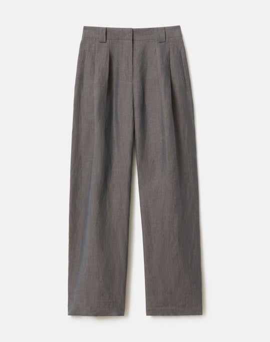Organic Linen Wyatt Barrel Leg Pant