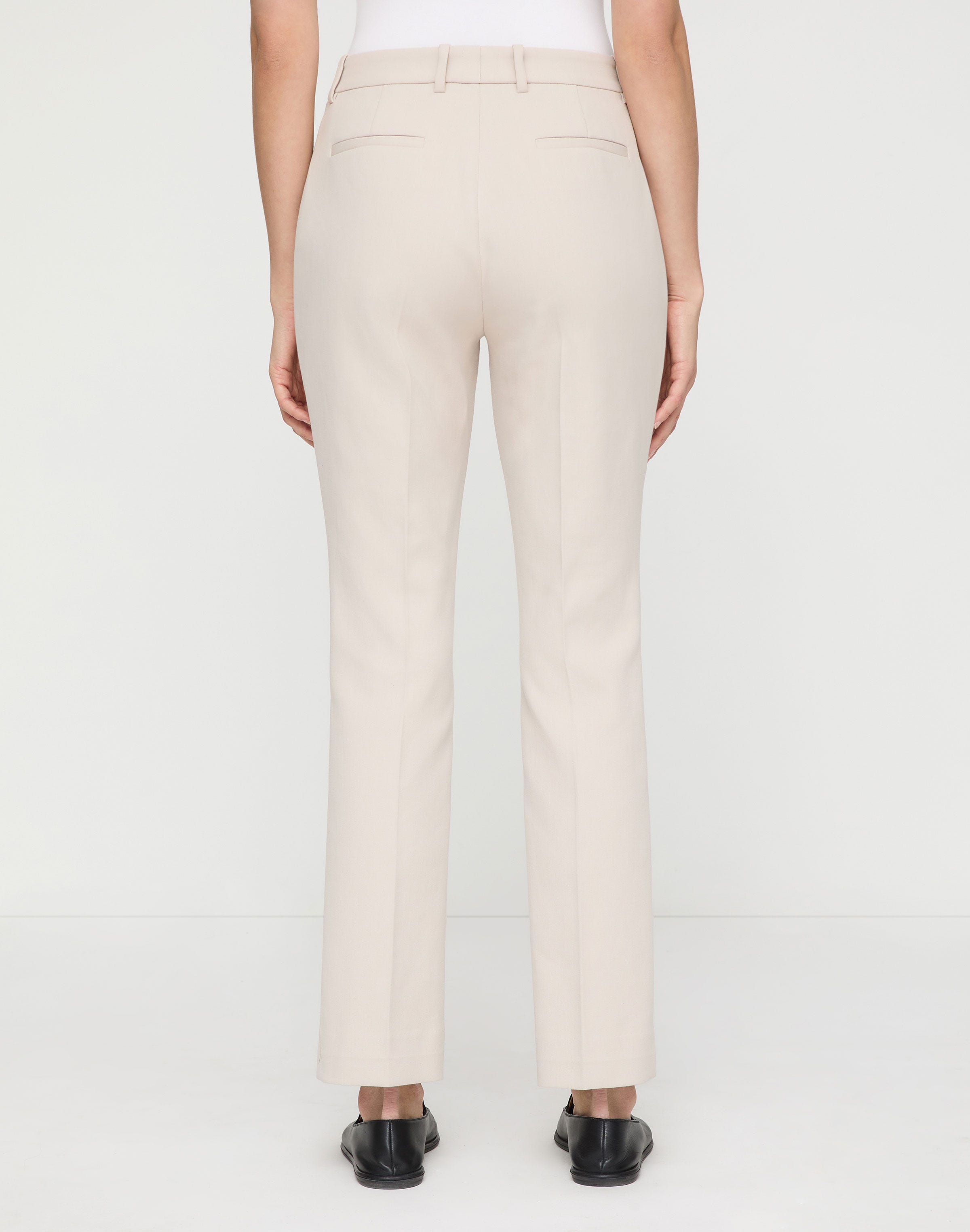 Cotton Double Weave Twill Manhattan Cigarette Pant