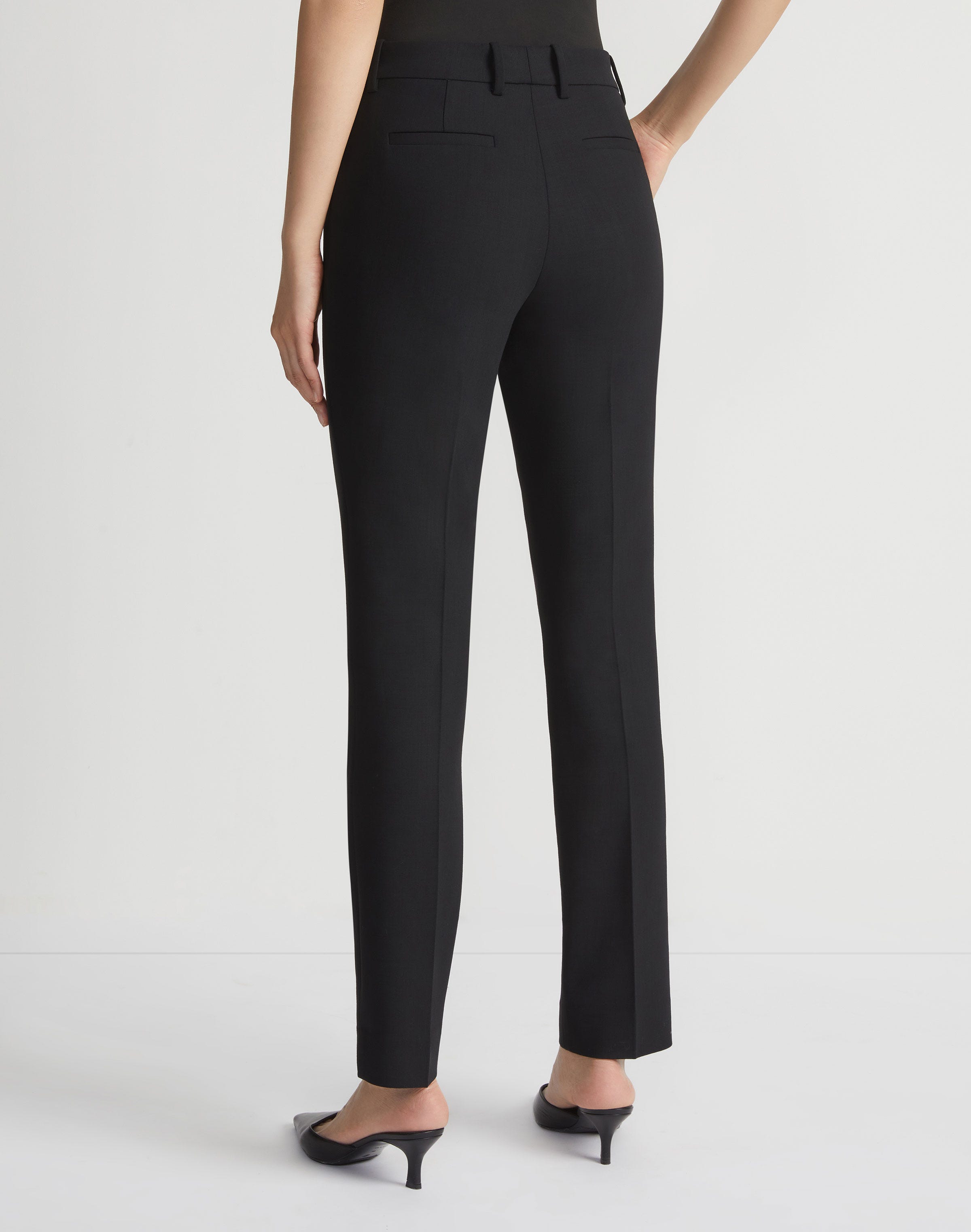 Responsible Wool Double Face Manhattan Cigarette Pant